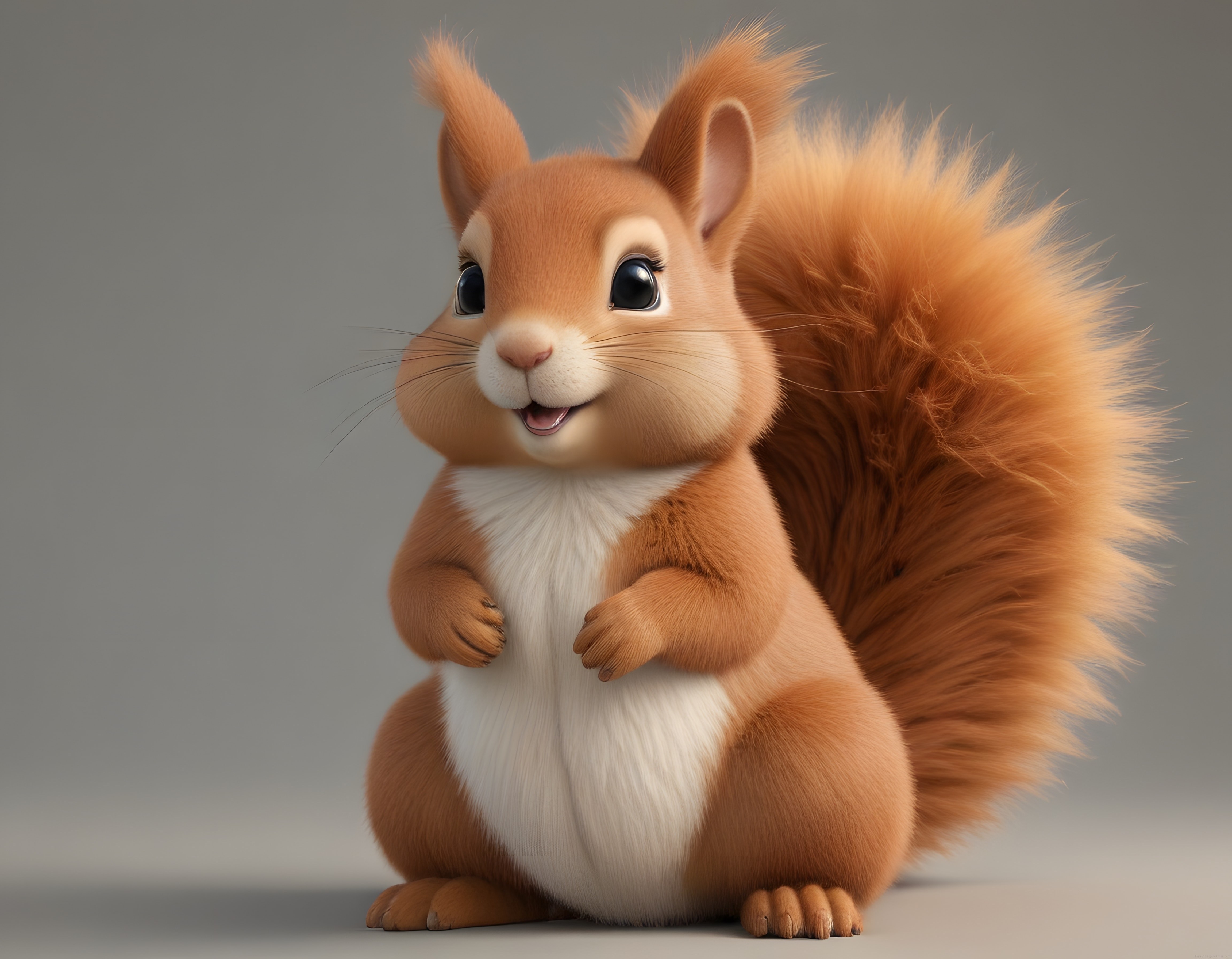 3D Sincap Karakteri: Sevimli ve Yumuşak Tüylü Animasyon Maskot Tasarımı