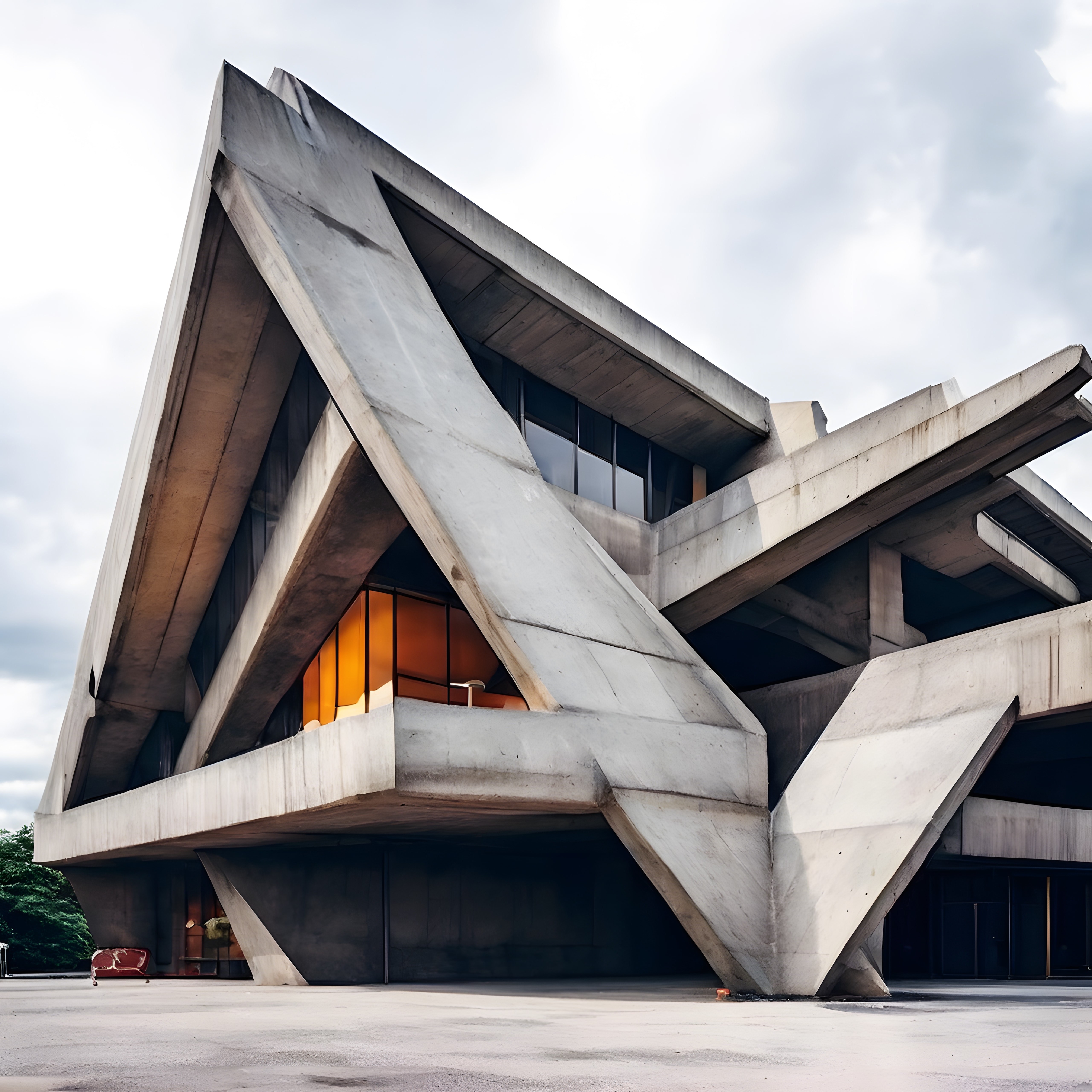 Açısal Betonarme Yapı: Brutalist Mimari ve Geometrik Formların Dansı