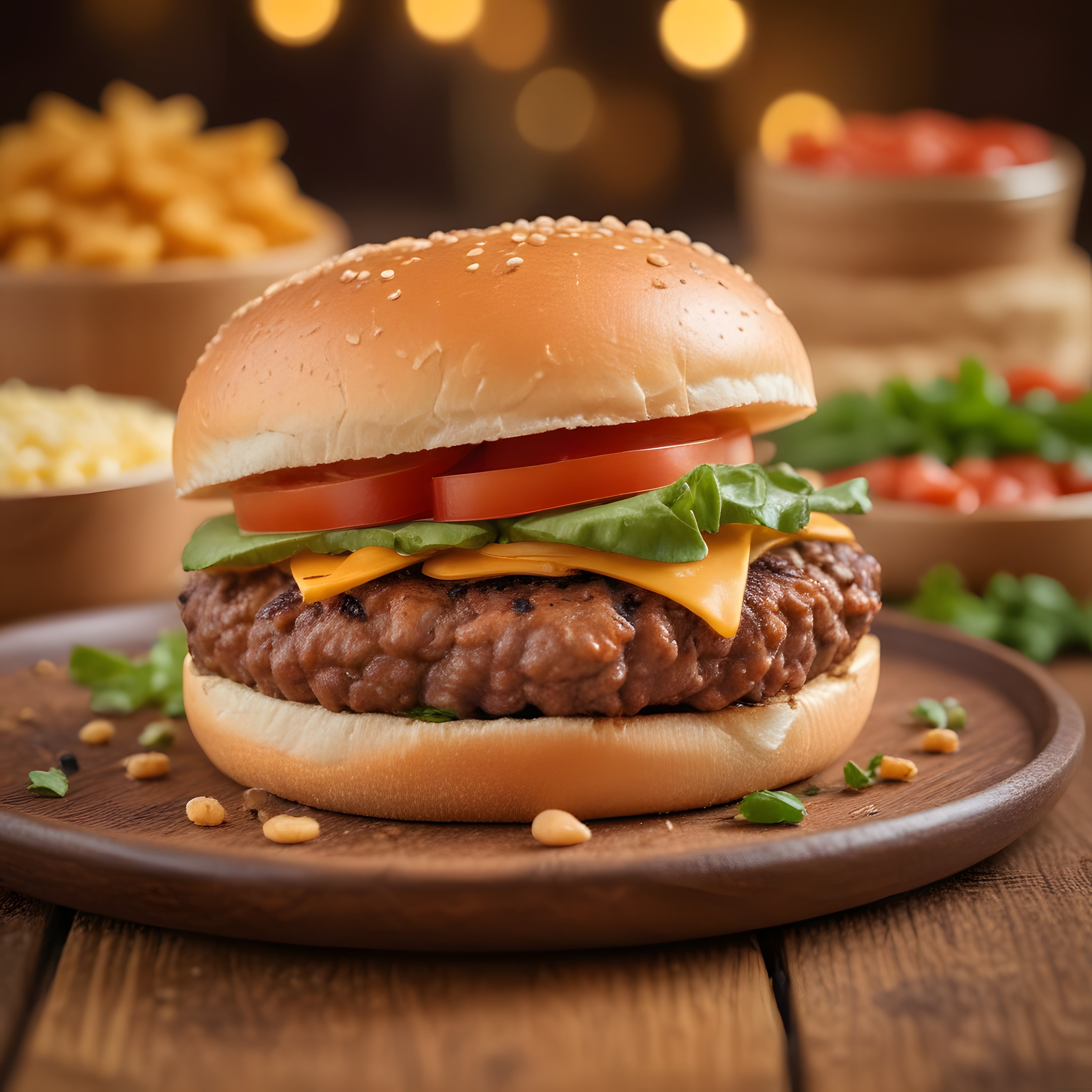 Ağzınıza Layık: Izgara Köfteli Peynirli Hamburger ve Patates Kızartması
