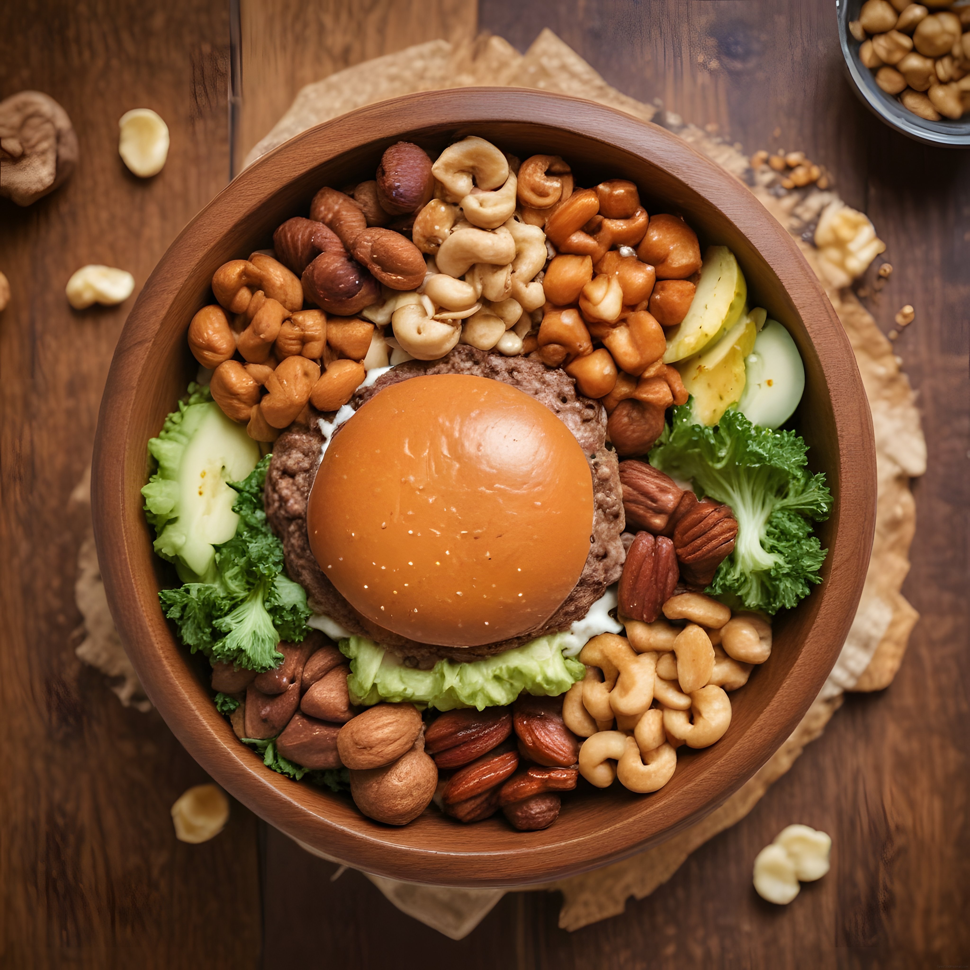 Ahşap Kasede Kuruyemişli ve Yumurtalı Sağlıklı Protein Kasesi Tarifi