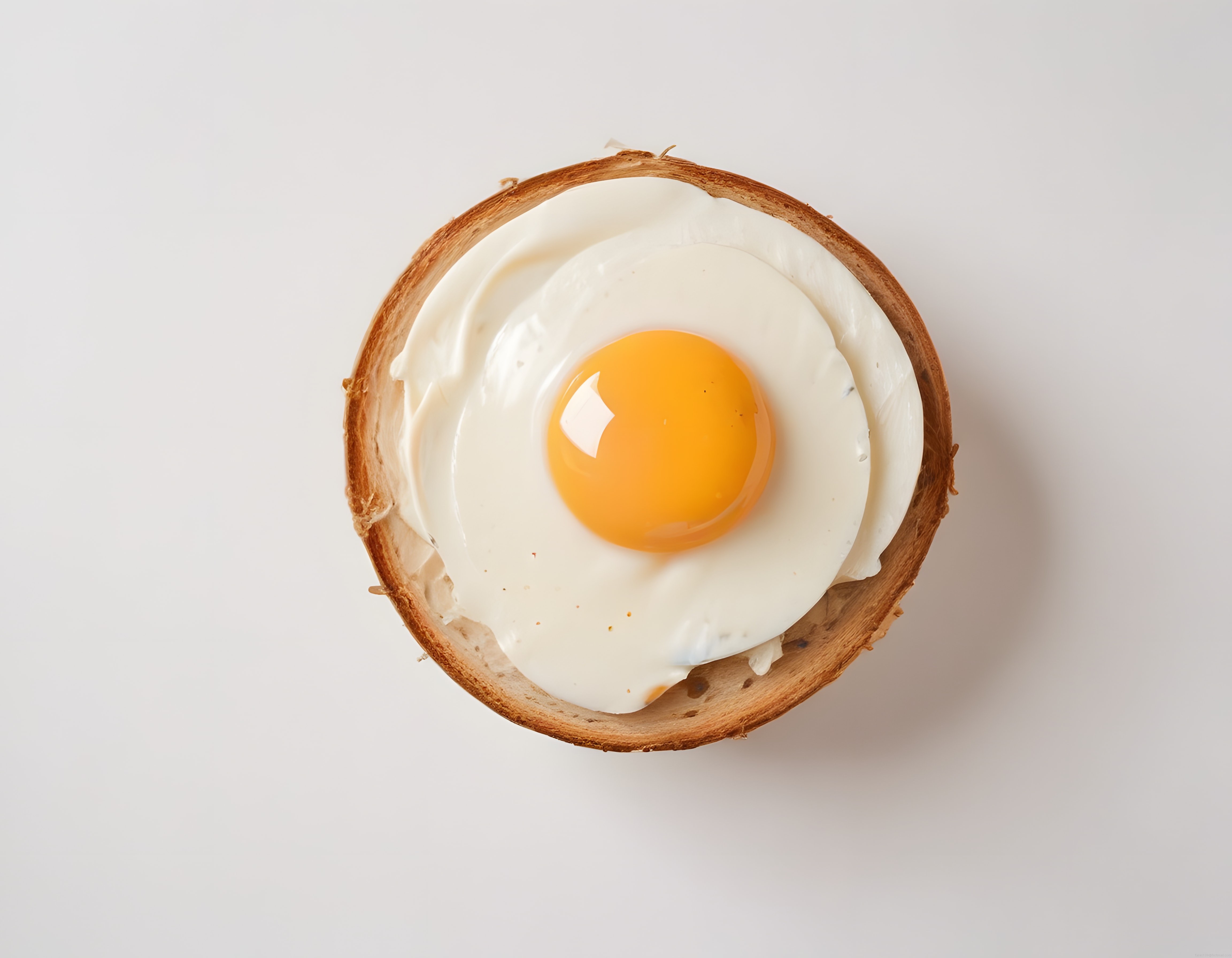 Ahşap Kâsede Nefis Pişmiş Yumurta: Minimalist Kahvaltı Sunumu ve Organik Lezzet