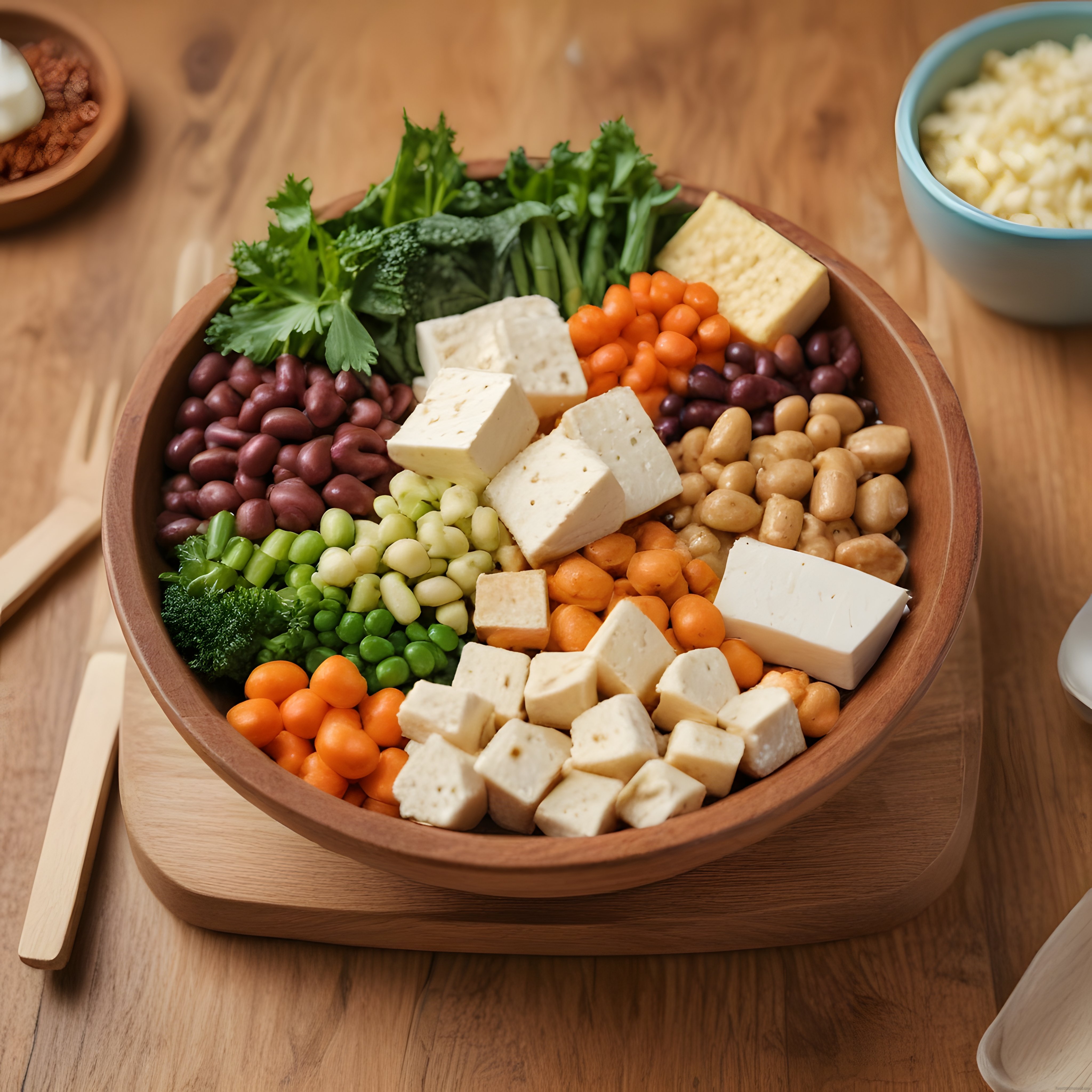 Ahşap Kasede Renkli Vegan Buddha Bowl: Sağlıklı ve Doyurucu Tarif