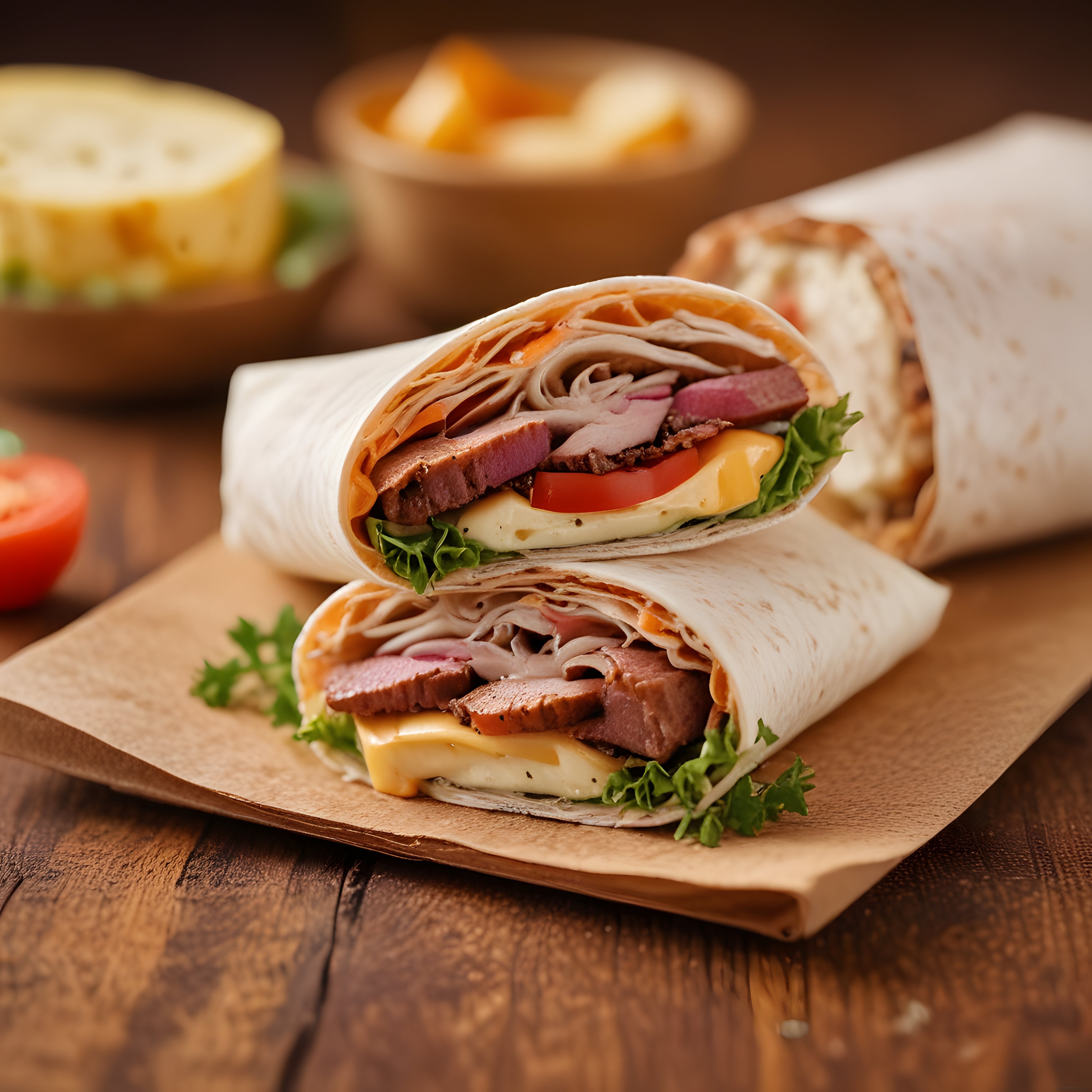 Ahşap Sunumlu Dana Etli Dürüm Tarifi: Sulu ve Doyurucu Ev Yapımı Wrap