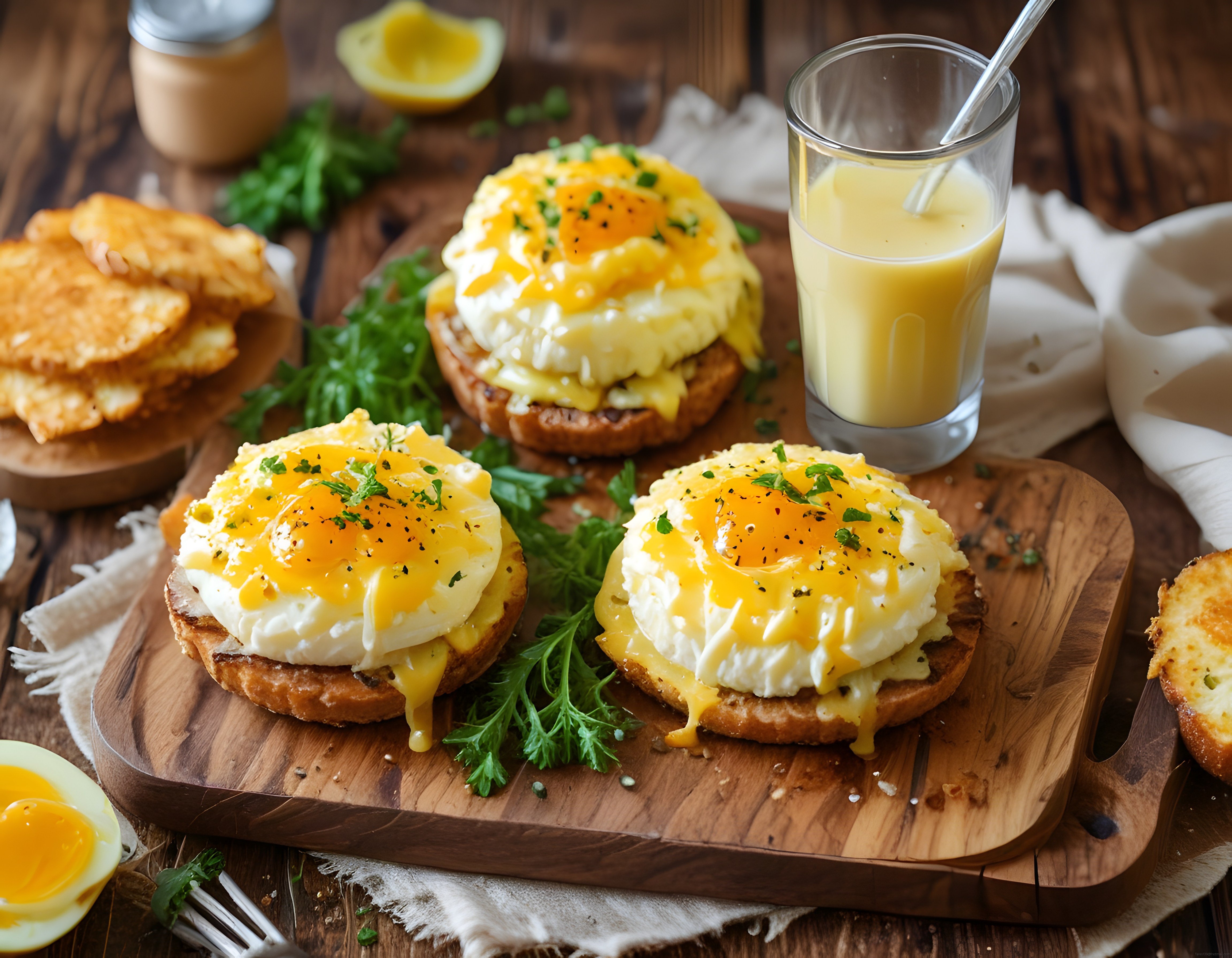 Akışkan Yumurtalı Eggs Benedict ve Hollandaise Sosuyla Kahvaltı Keyfi