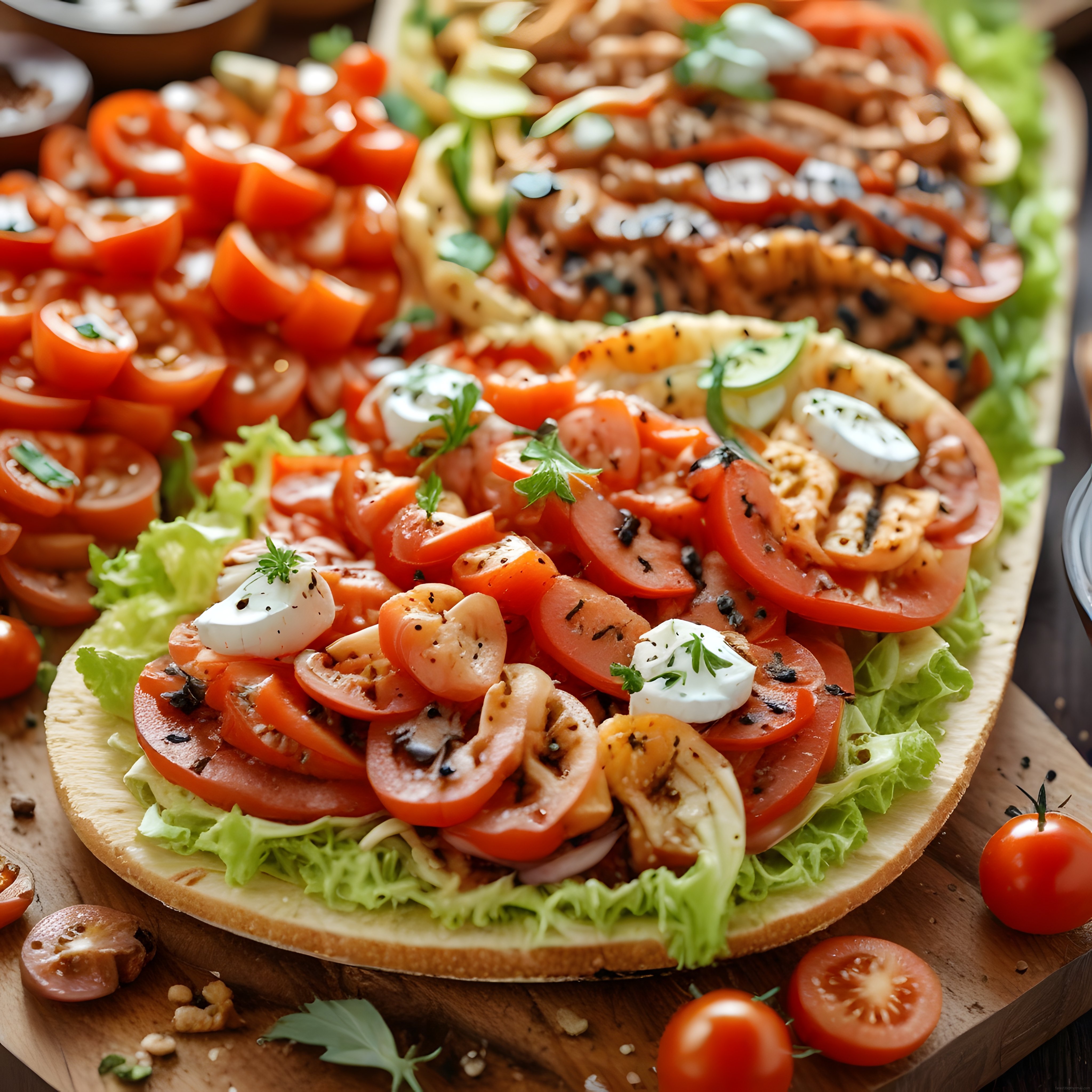 Akşam Yemeği İçin Taze Domatesli Mantarlı Ev Yapımı Sebzeli Pizza Tarifi