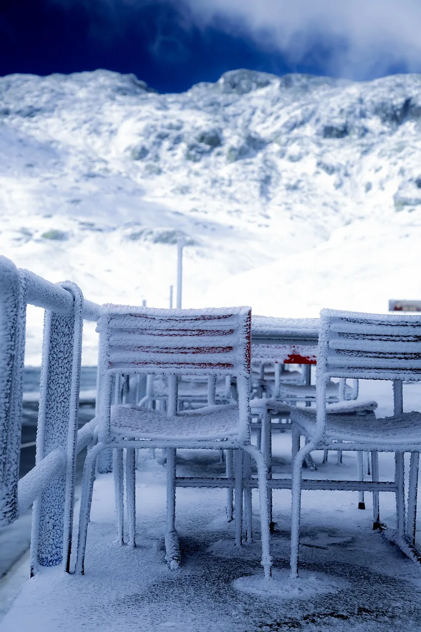 Alp kar evi ve dondurma - kış turizmi