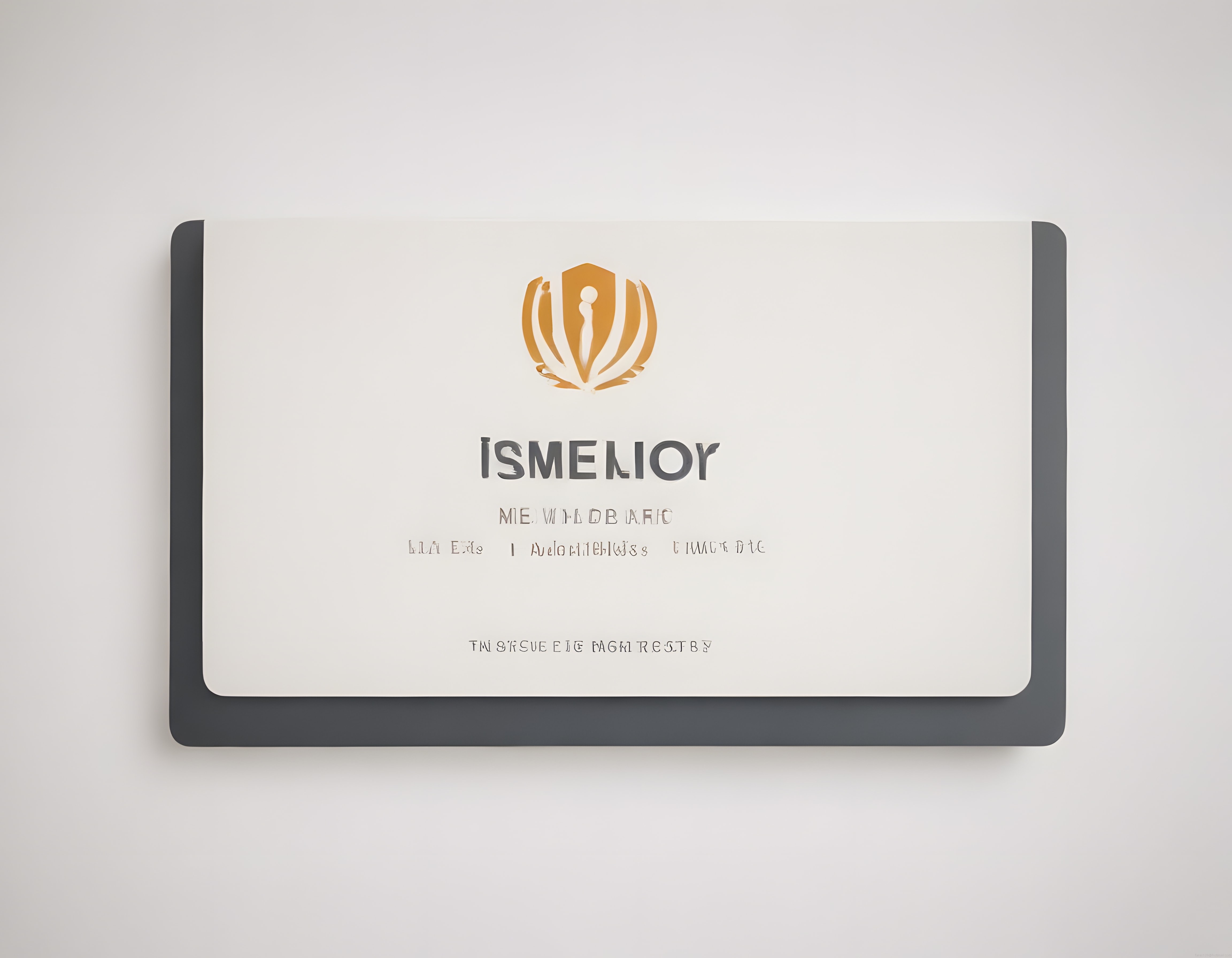 Altın Logo Tasarımlı Premium Üyelik Kartı ve Minimalist Kurumsal Kimlik