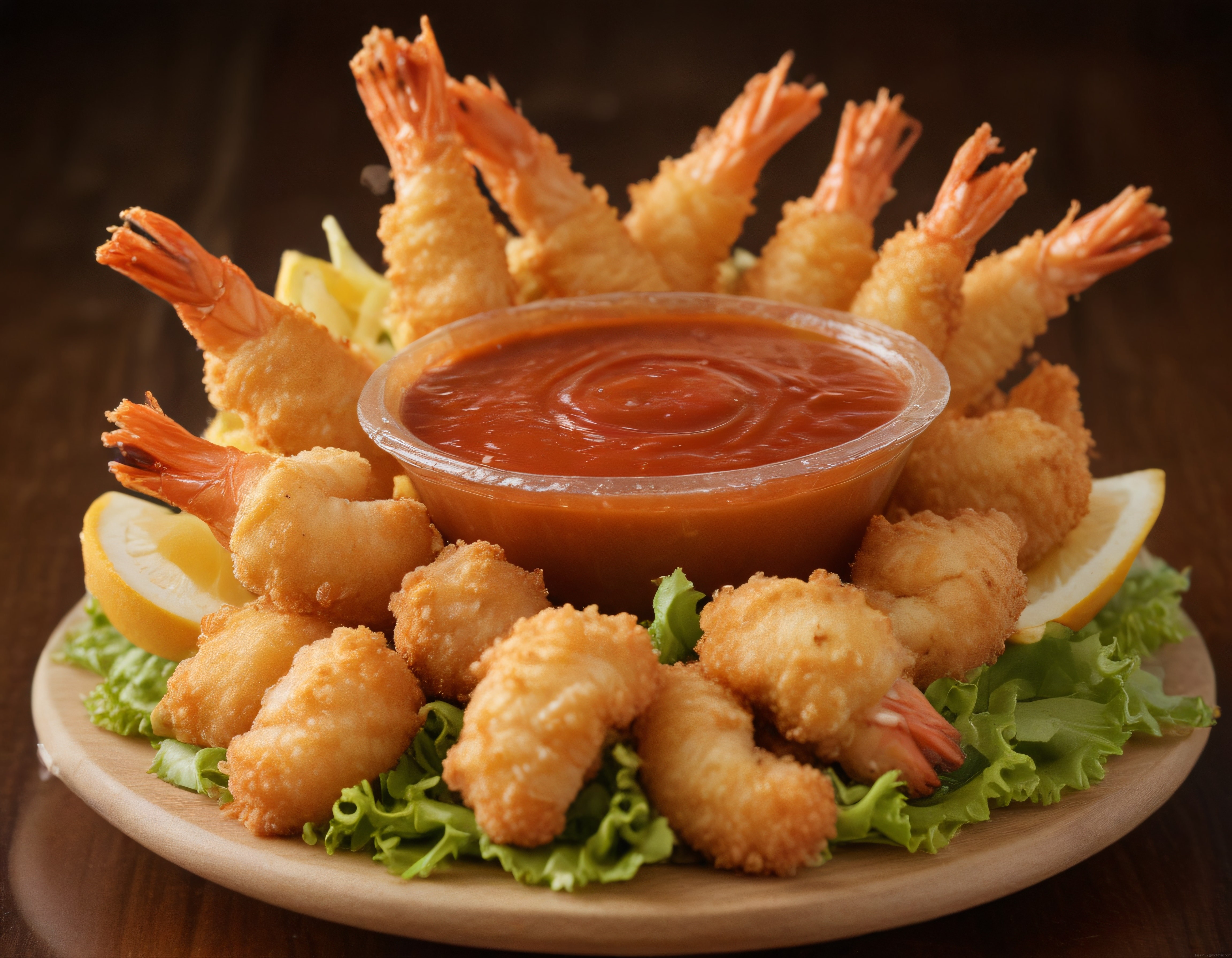 Altın Rengi Çıtır Karides Tempura ve Özel Sos ile Uzak Doğu Lezzeti