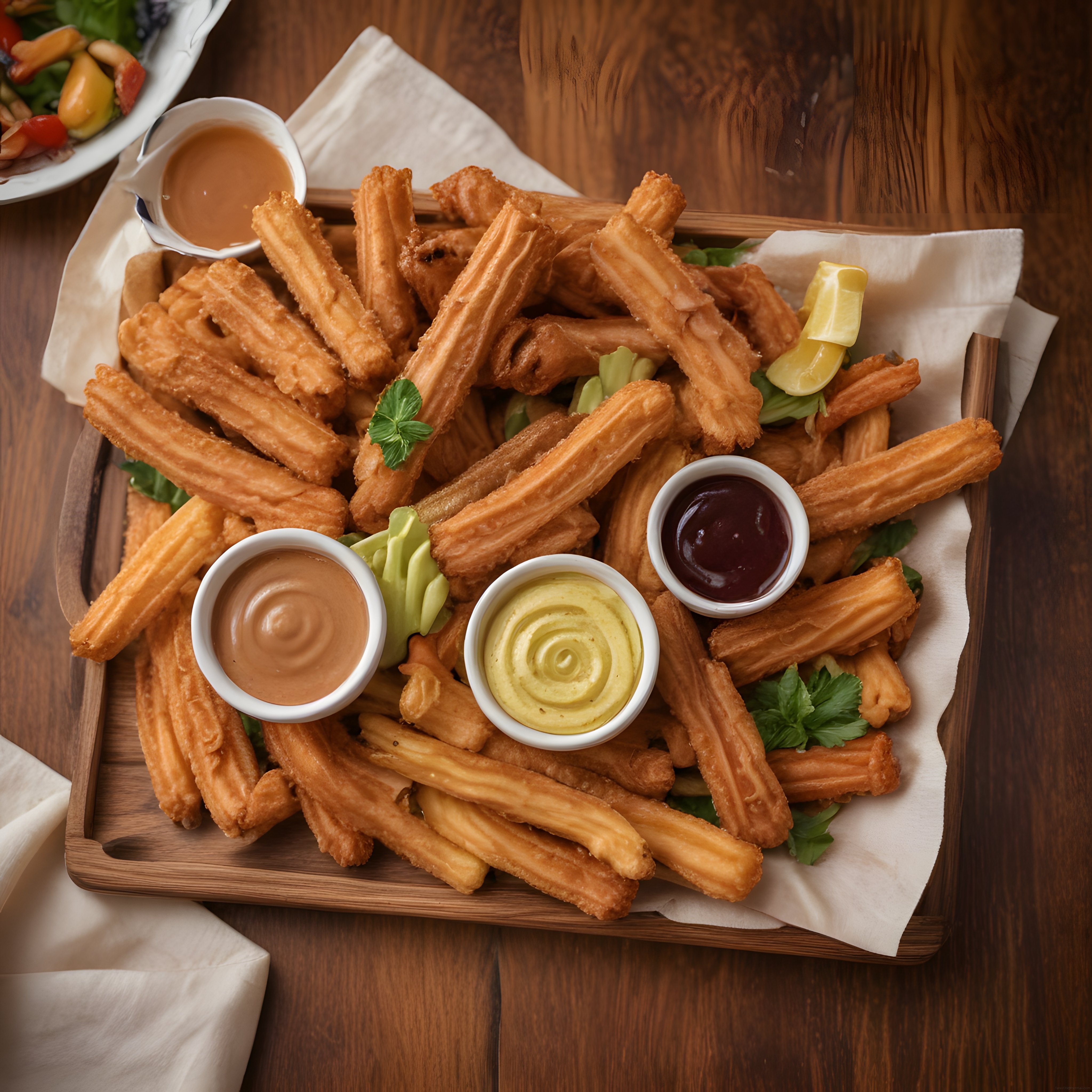 Altın Sarısı Churros Çeşitleri ve Özel Soslarla Zengin Lezzet Sunumu