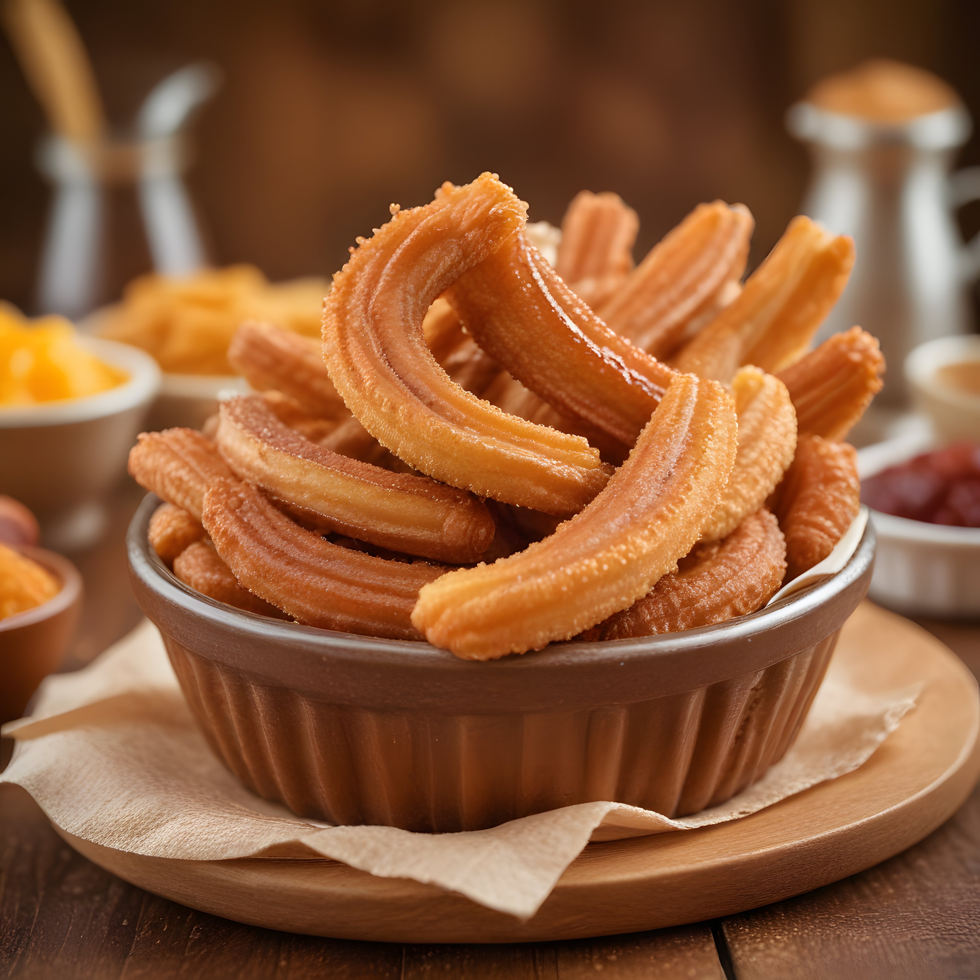 Altın Sarısı Kıtır Churros ve Çikolata Sosuyla Efsane Tatlı Sunumu