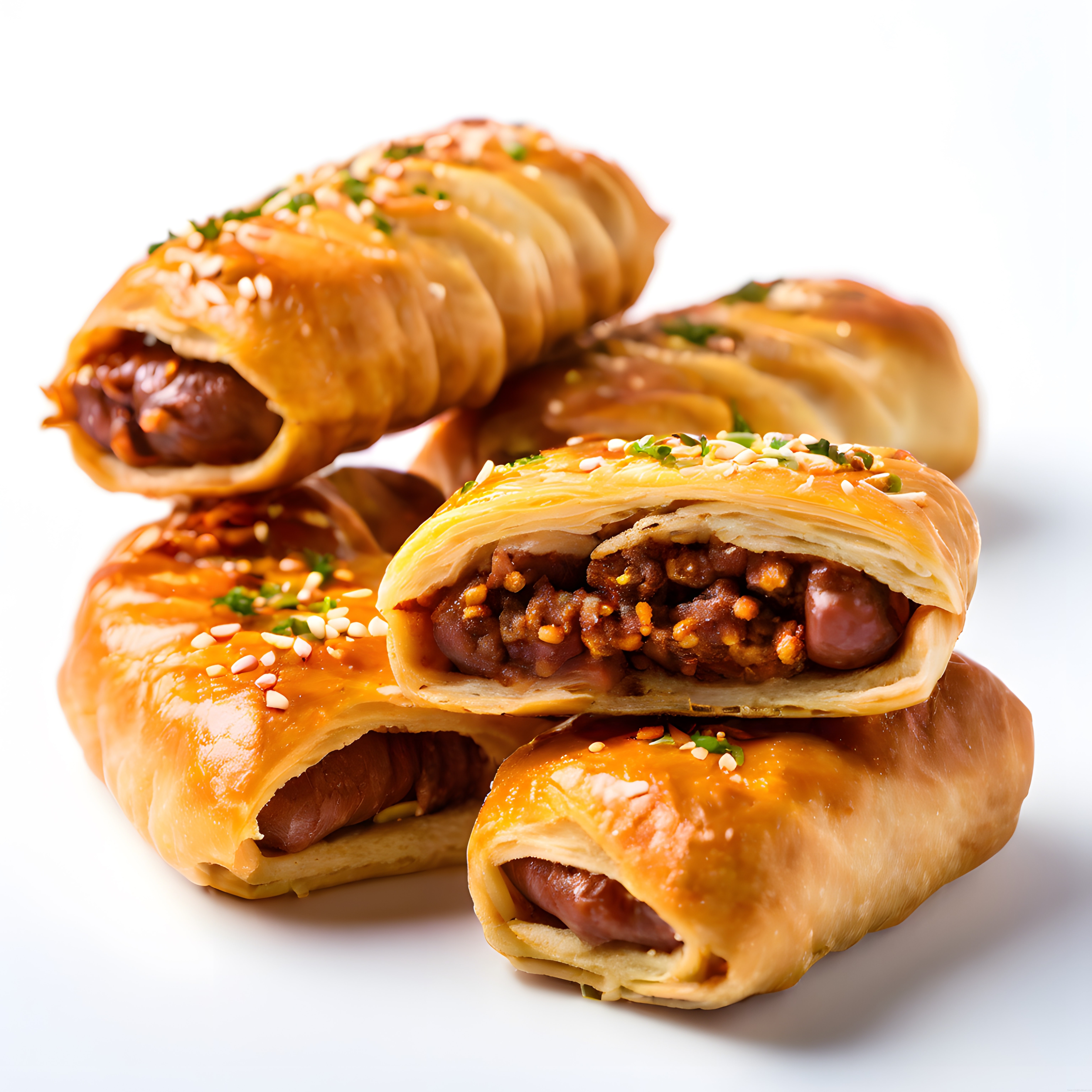 Altın Sarısında Sosisli Milföy Börek ve Çıtır Sarma Tarifi