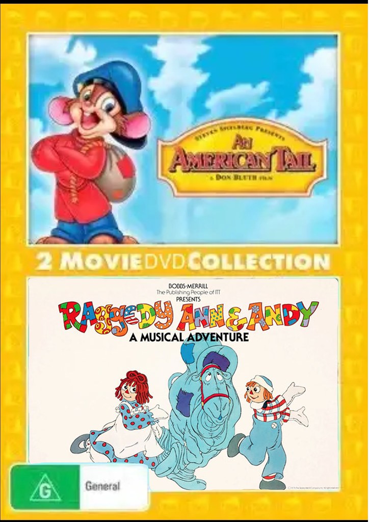 American Tail ve Raggedy Ann Nostaljik Animasyon DVD Koleksiyonu