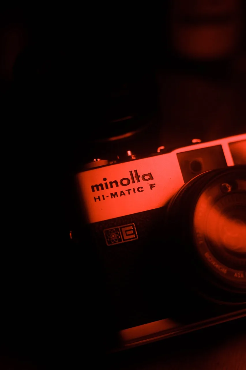 Analog kamera lensi retro film fotoğrafı