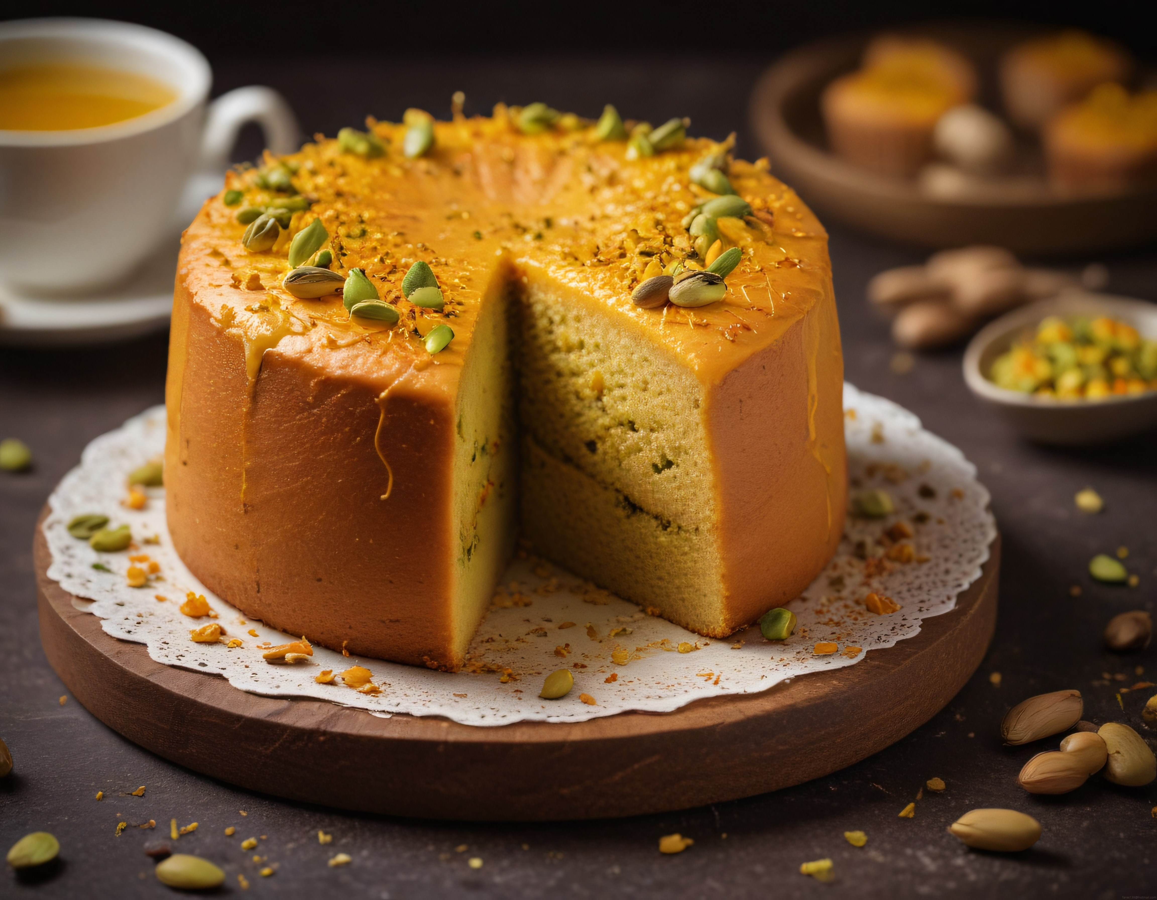 Antep Fıstıklı Pasta: Yumuşacık Dokusu ve Göz Alıcı Sunumuyla Eşsiz Tatlı
