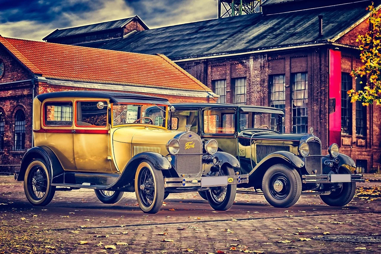 Antik otomobil fotoğrafı retro klasik araç
