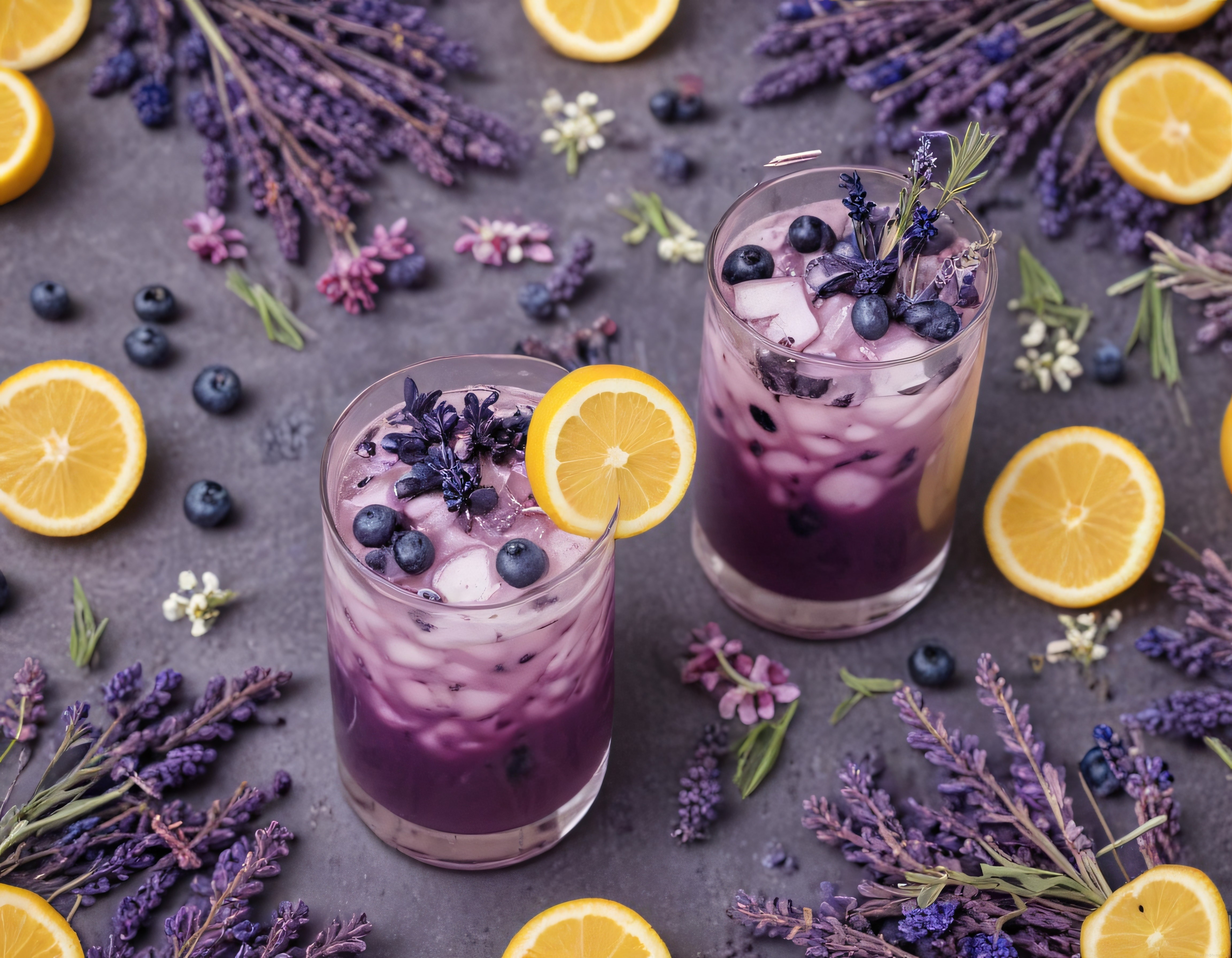Aromatik Lavantalı ve Yaban Mersinli Limonata Tarifi: Serinletici Yaz İçeceği