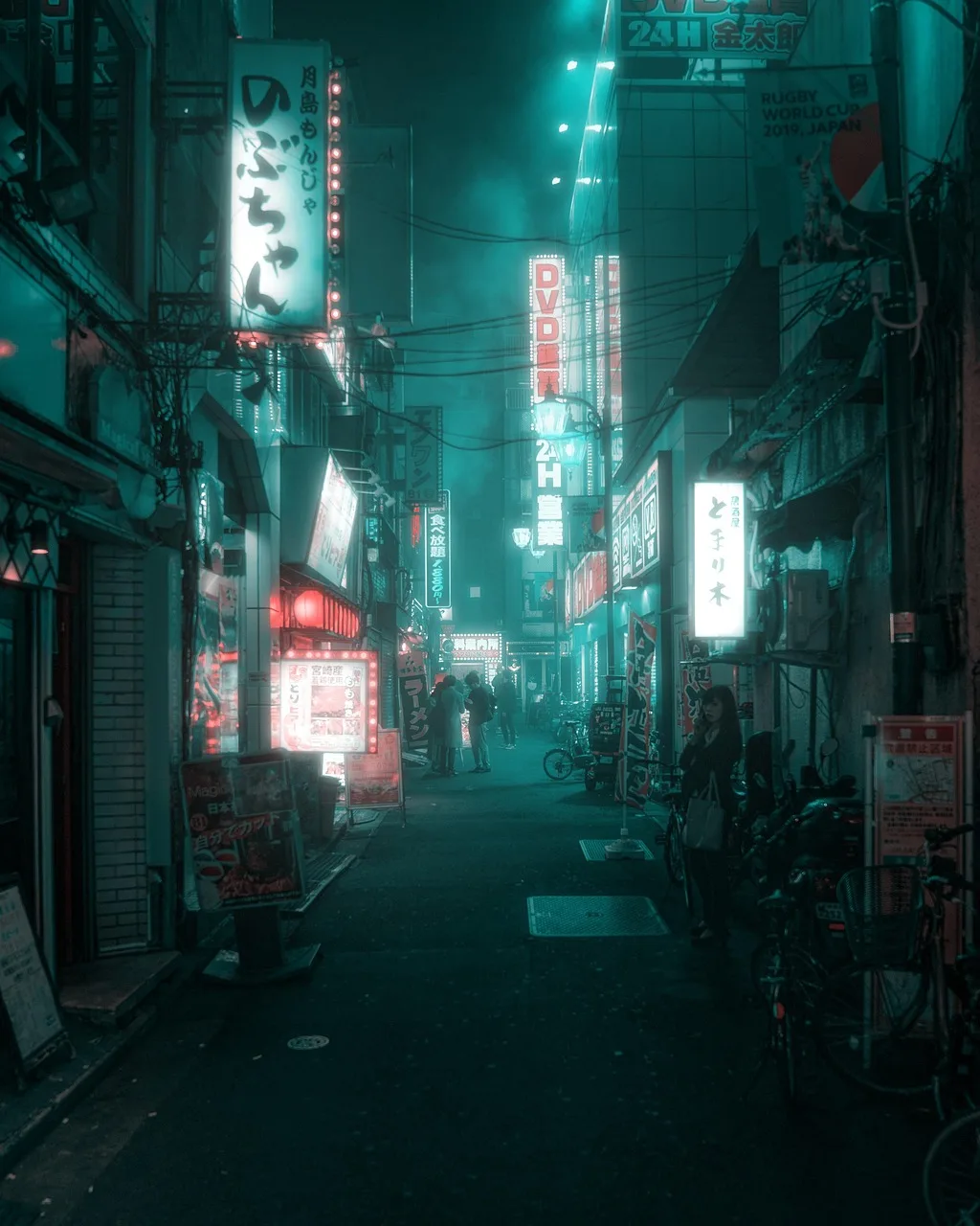Asya gece sokakları - seyahat fotoğrafı