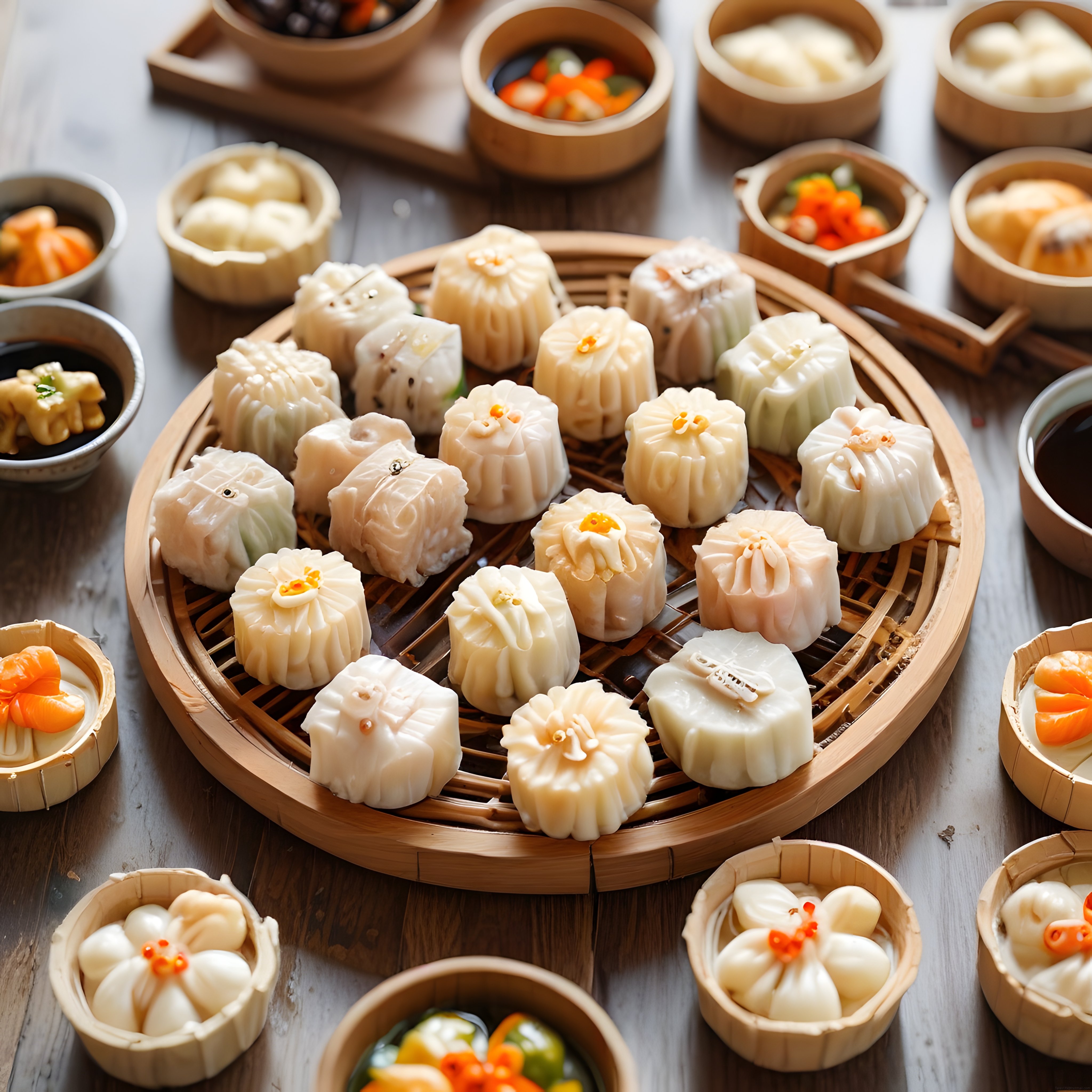Asya Mutfağının İncisi: Bambu Buharda Geleneksel Dim Sum Sunumu