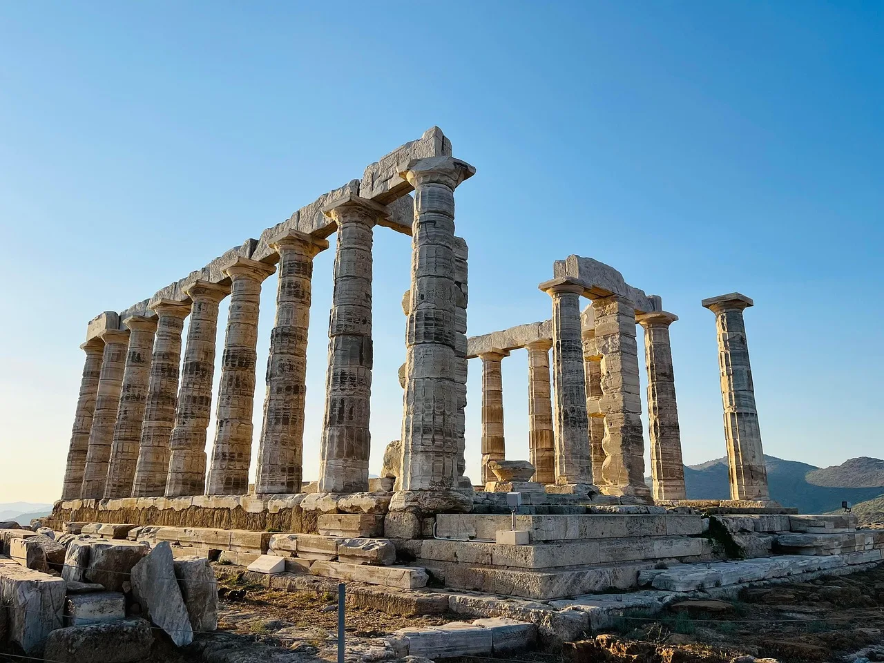 Atina Akropolis antik tapınak - Yunan mimarisi