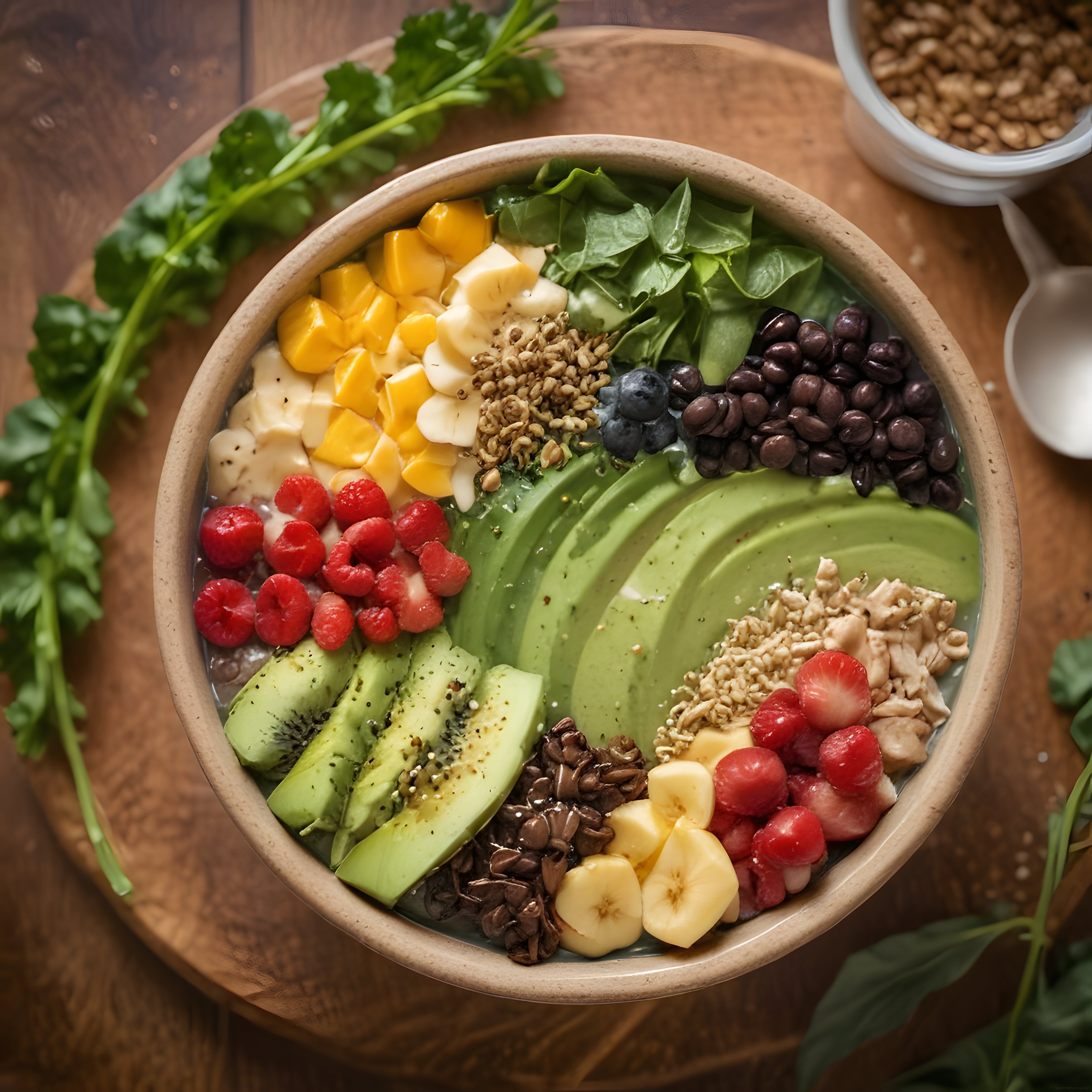 Avokado, Çilek ve Yulafla Hazırlanan Vitamin Dolu Sağlıklı Smoothie Bowl