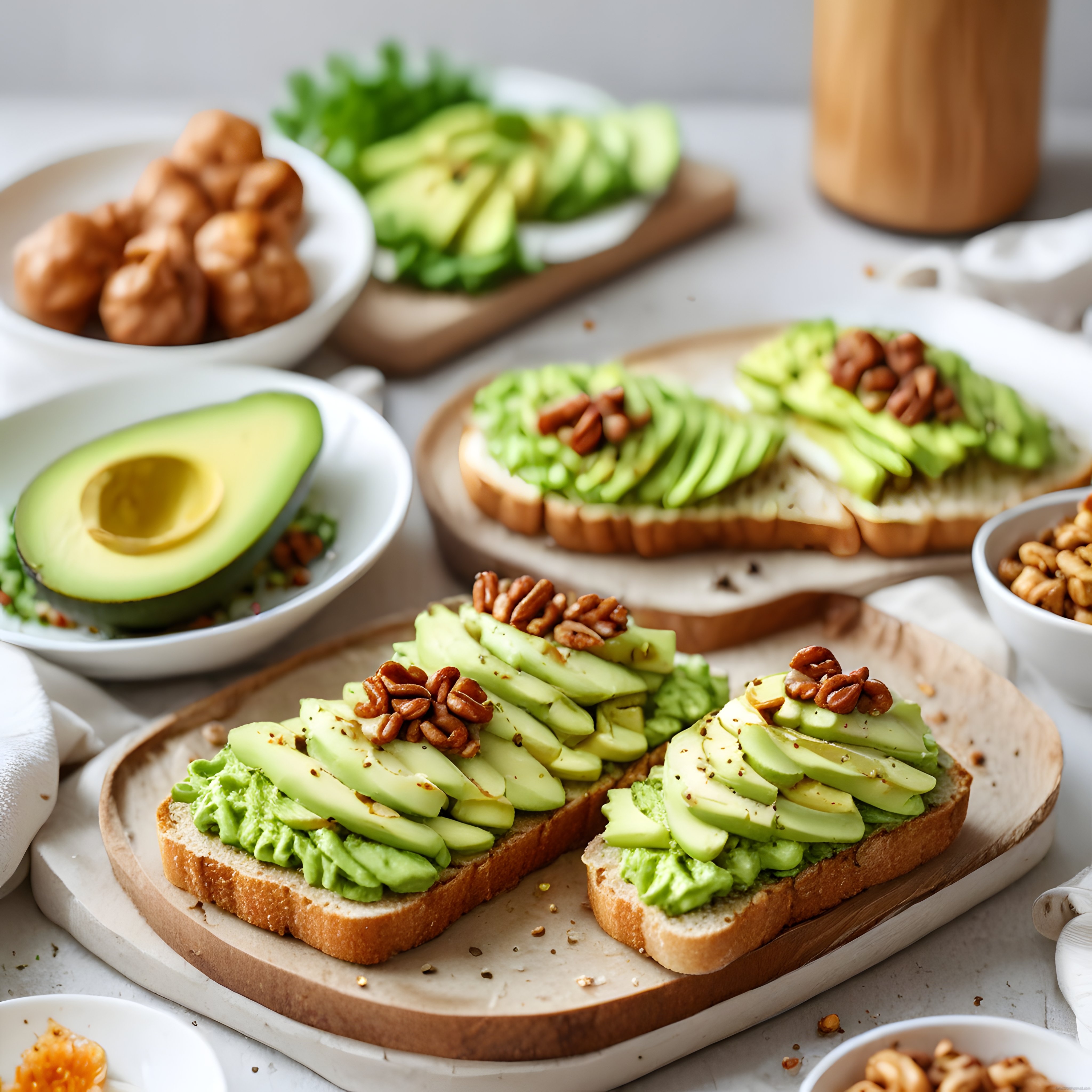 Avokado dilimli kahvaltı tostları ile sağlıklı ve estetik sunum fikirleri