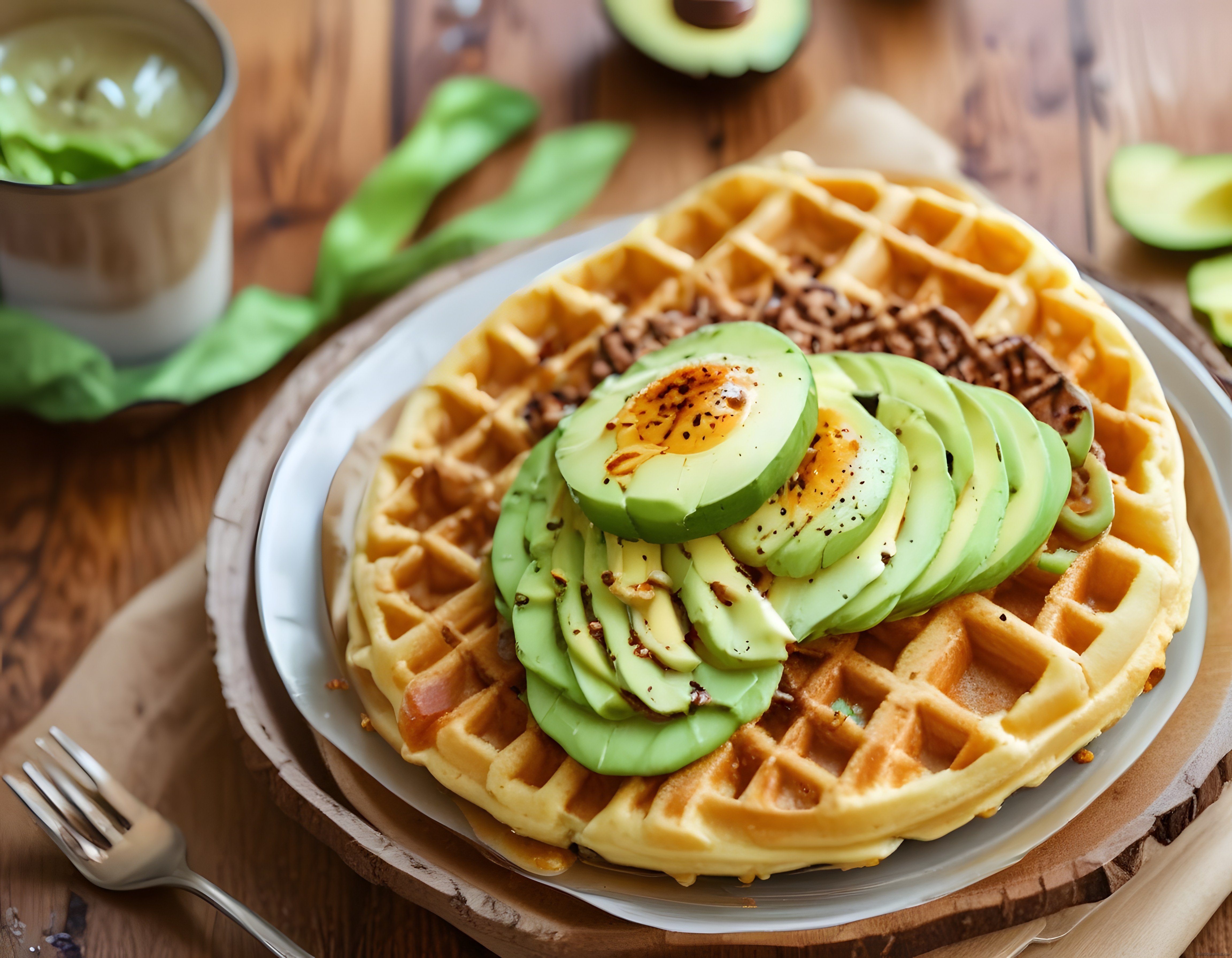 Avokado Dilimli Taze Waffle: Kahvaltı Sofralarınıza Özel Sağlıklı ve Lezzetli Tarif