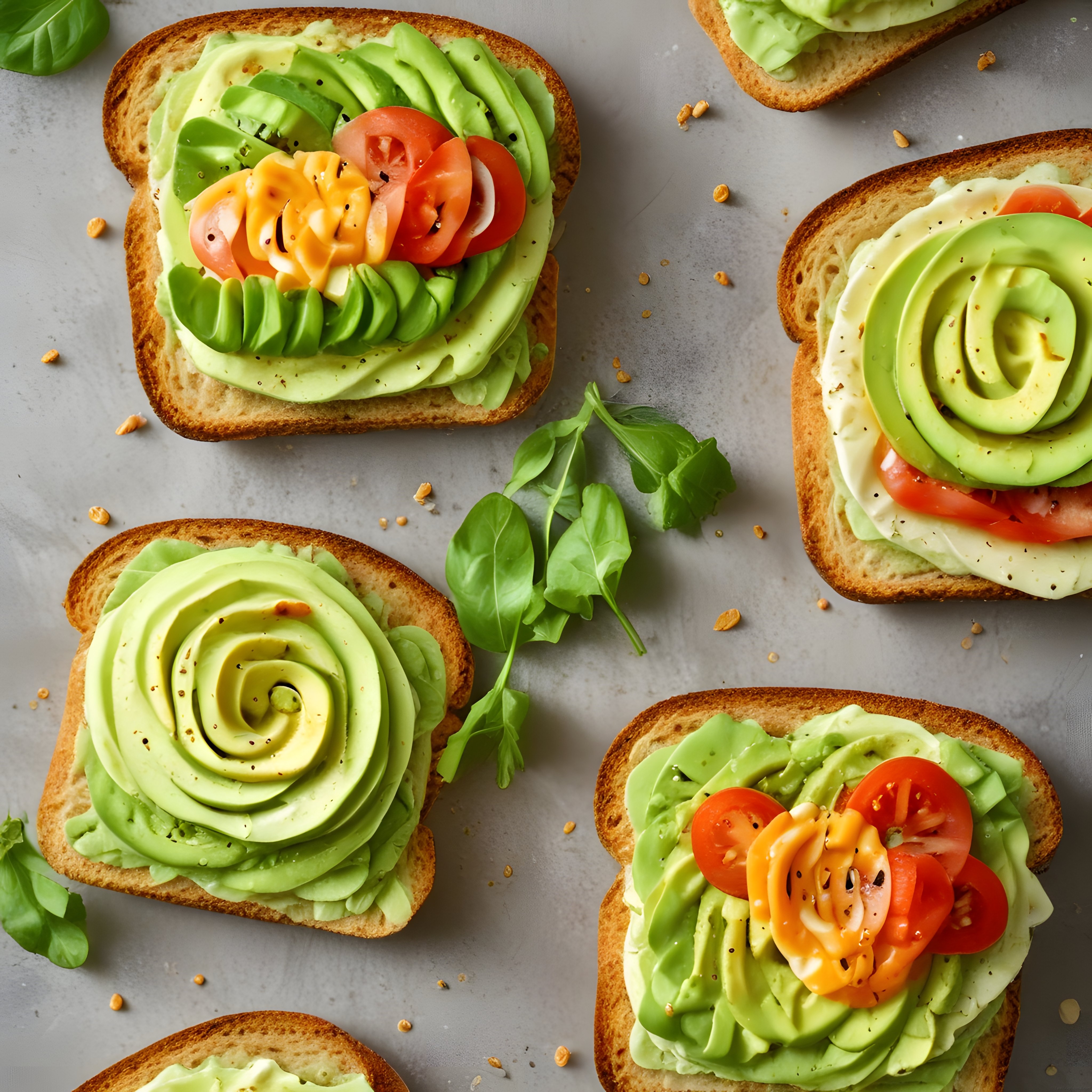 Avokado Tost Tarifleri: Çiçek Şeklinde Sunumlar ve Taze Sebzelerle Kahvaltı