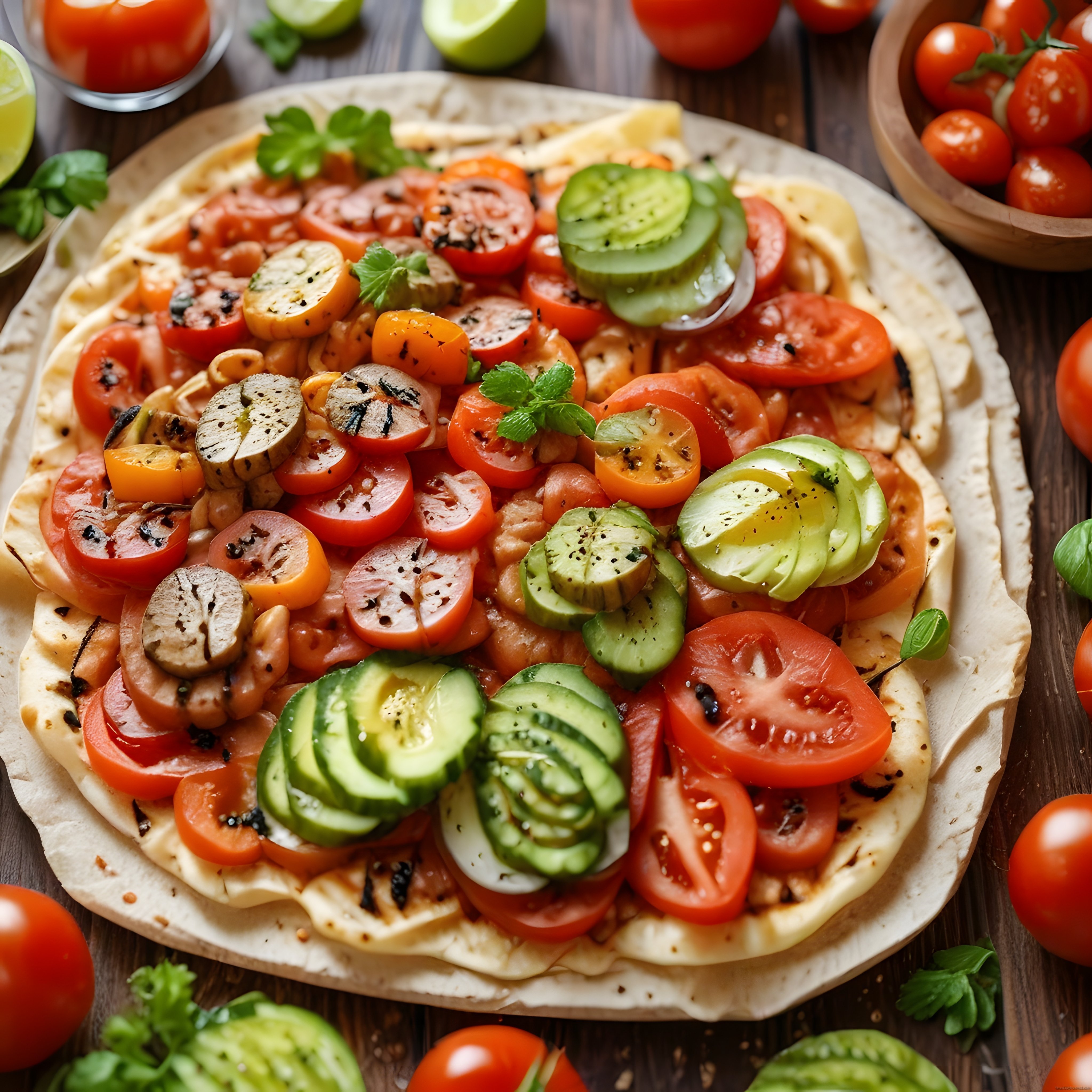 Avokado ve Domatesli Ev Yapımı Pizza: Sağlıklı ve Lezzetli Beslenme