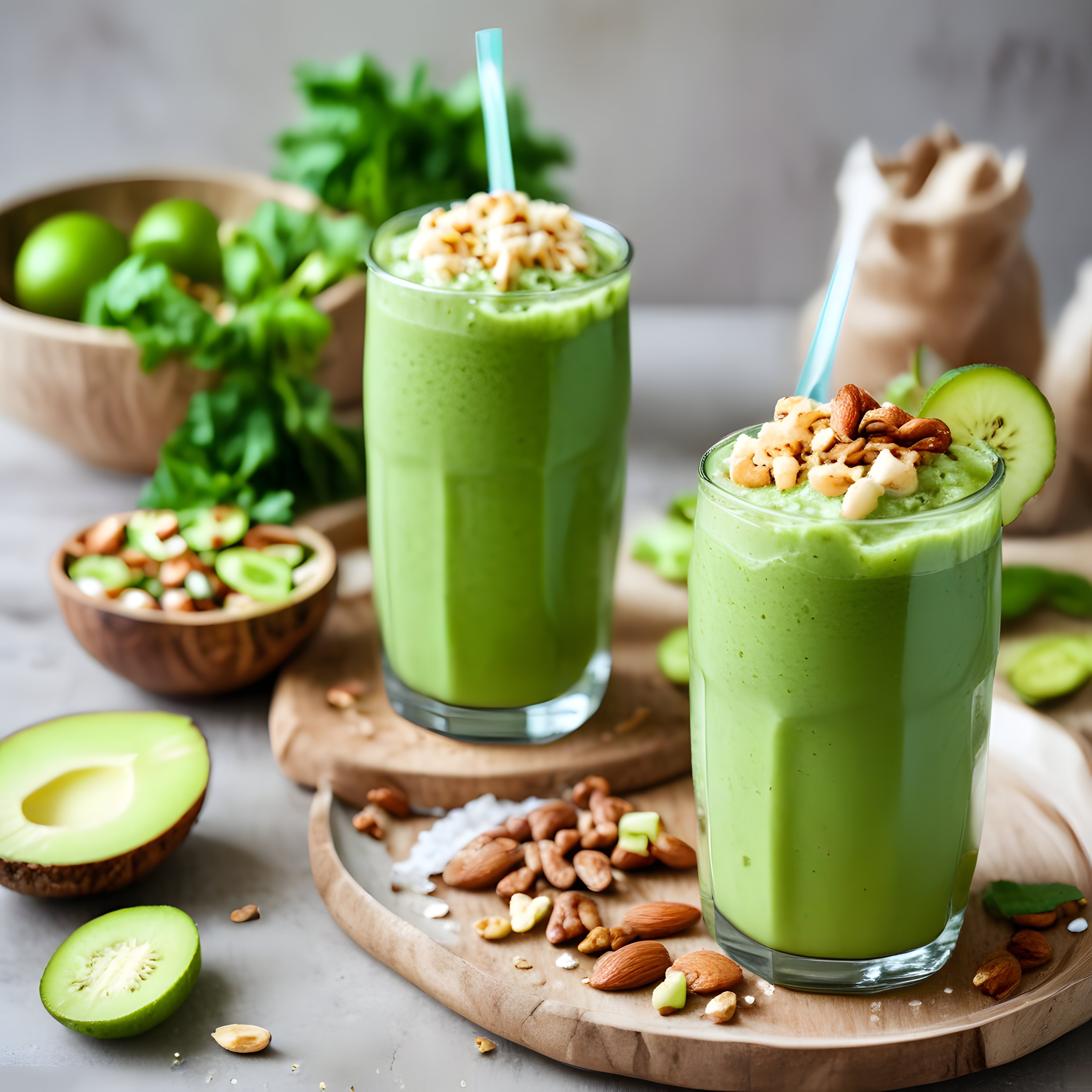 Avokado ve ıspanaklı yeşil smoothie tarifi: kahvaltılık sağlıklı içecek