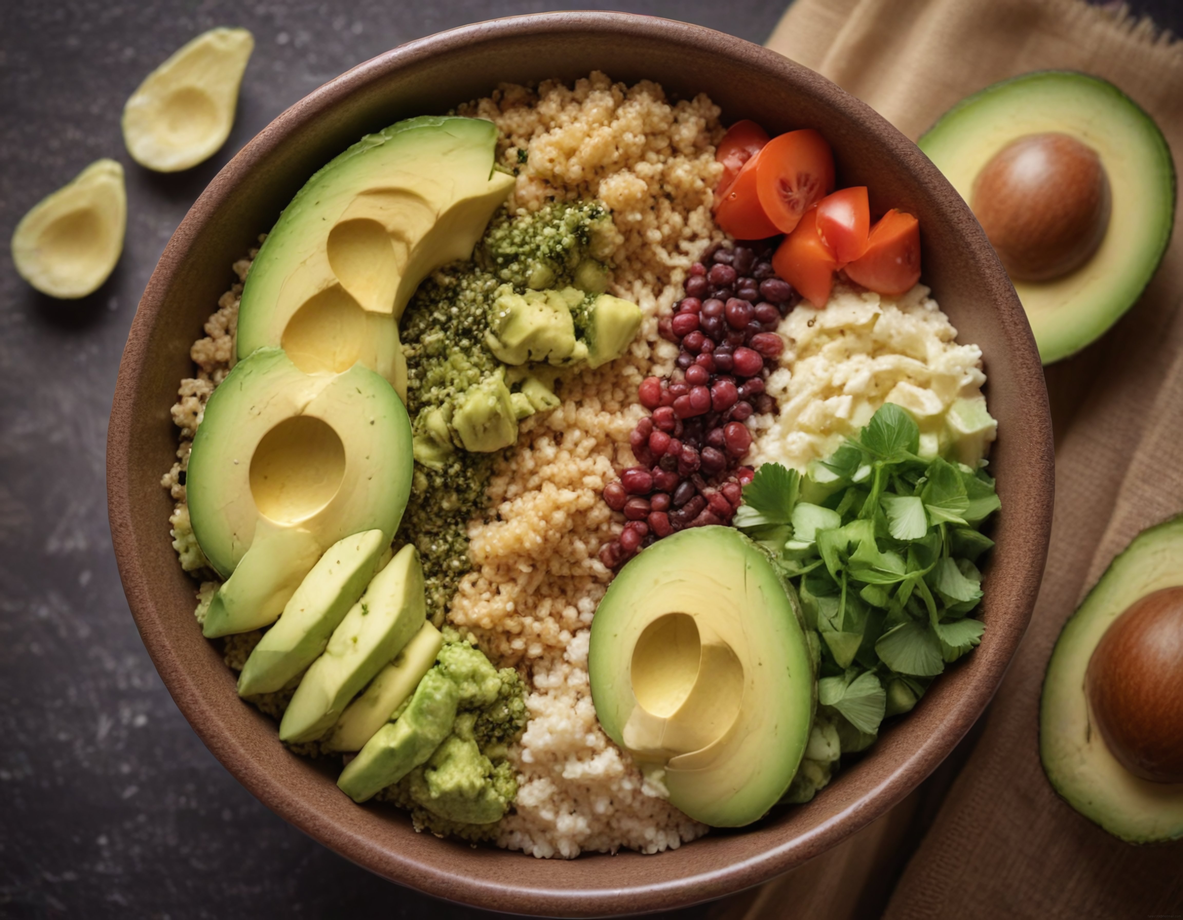 Avokado ve Kinoalı Renkli Buddha Bowl: Besleyici ve Sağlıklı Tarif