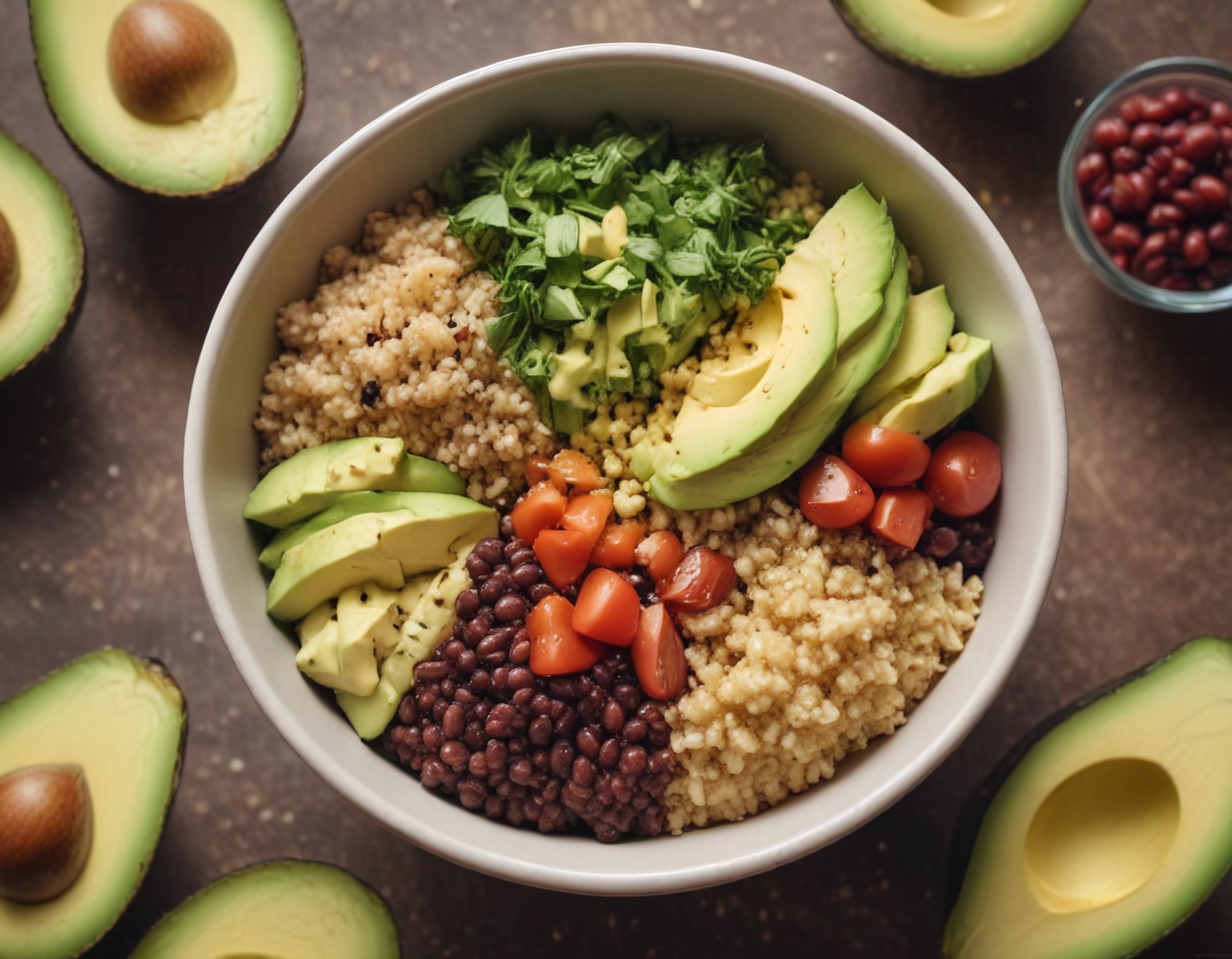Avokado ve Kinoalı Renkli Vegan Buda Kasesi Tarifi: Sağlıklı Beslenme