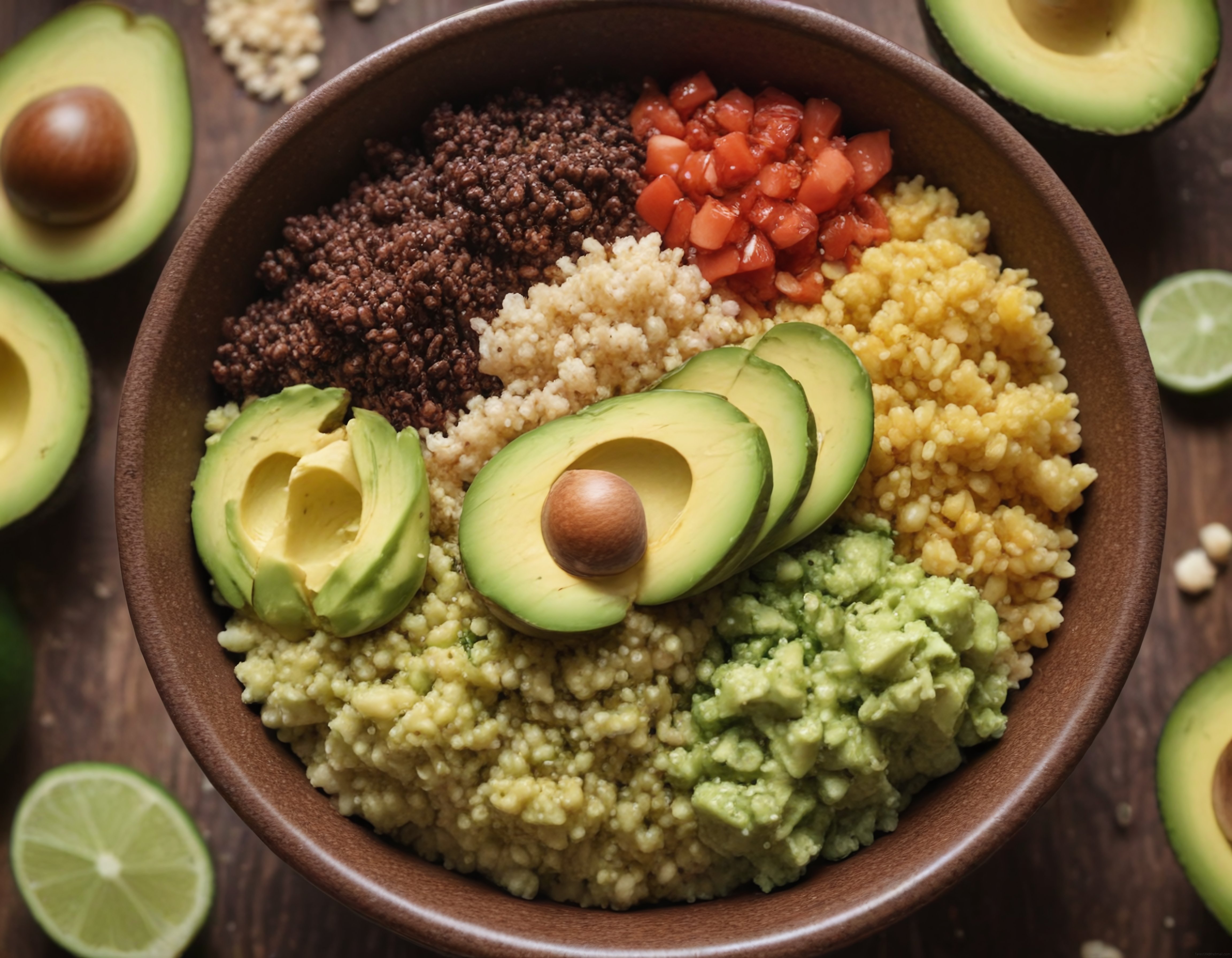 Avokado ve Kinoalı Renkli Vegan Buddha Bowl: Sağlıklı Bitkisel Öğün Tarifi