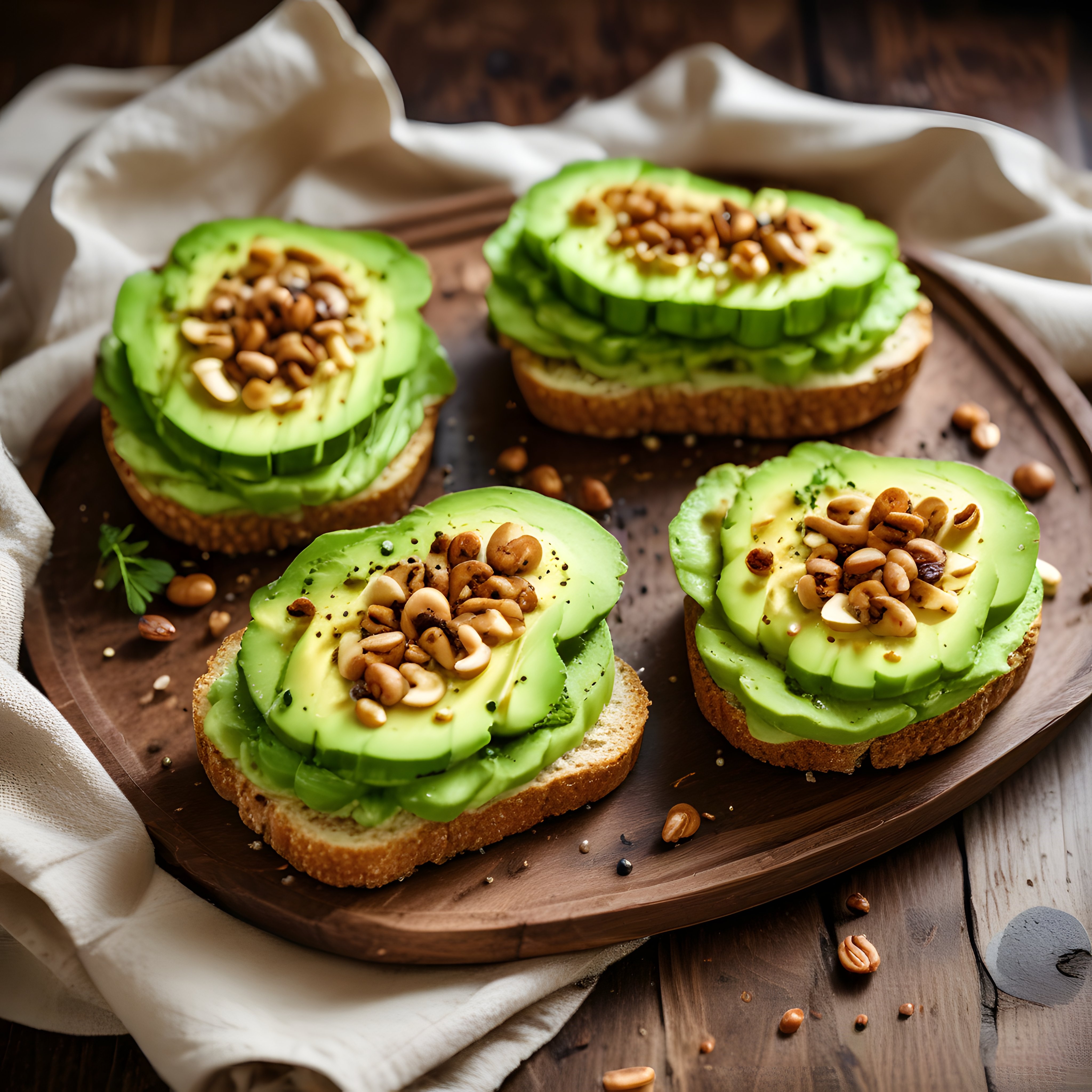 Avokado ve Kuruyemişli Tost: Sağlıklı Kahvaltı Tarifi ve Sunum Fikri