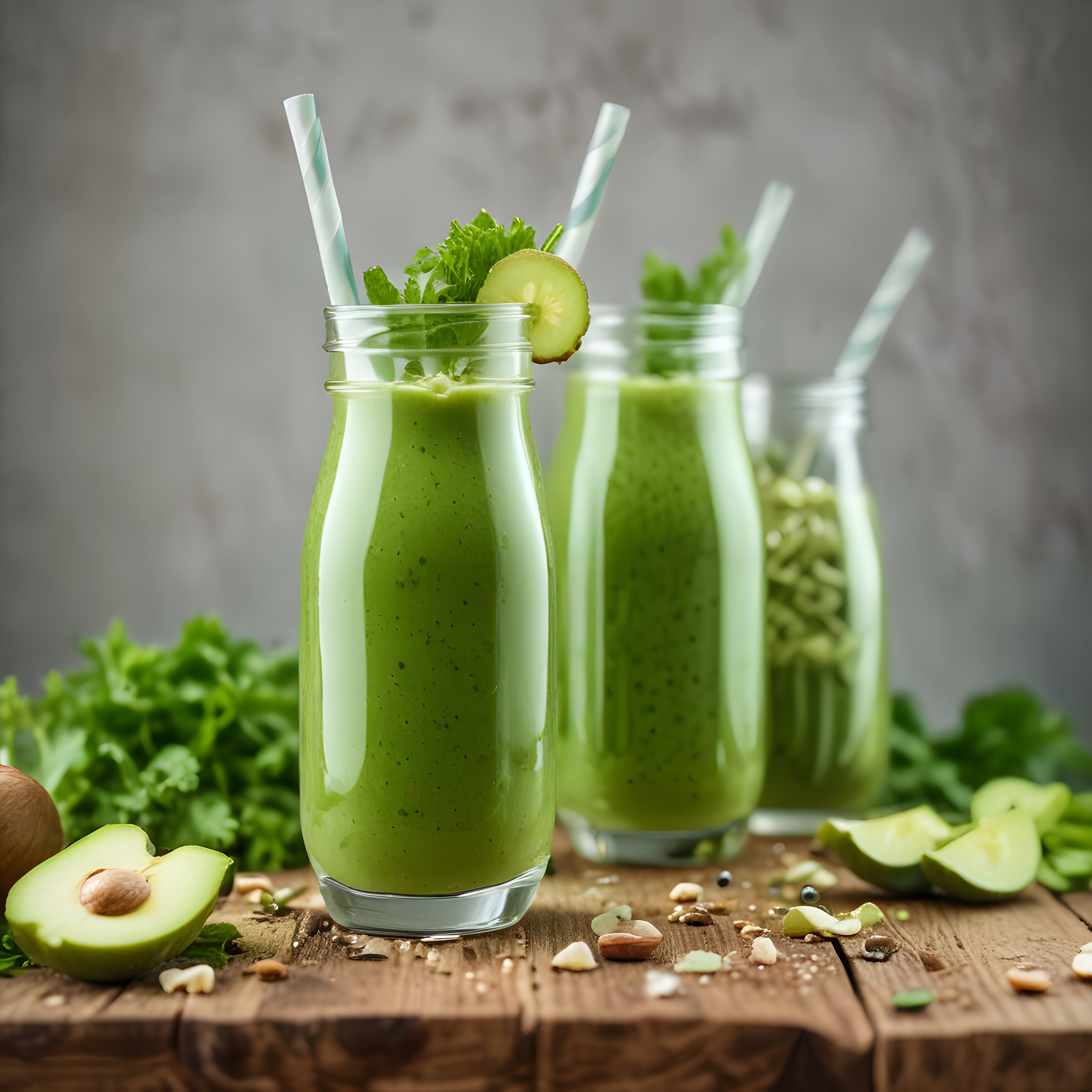 Avokado ve salatalık ile hazırlanan ferahlatıcı detoks yeşil smoothie tarifi