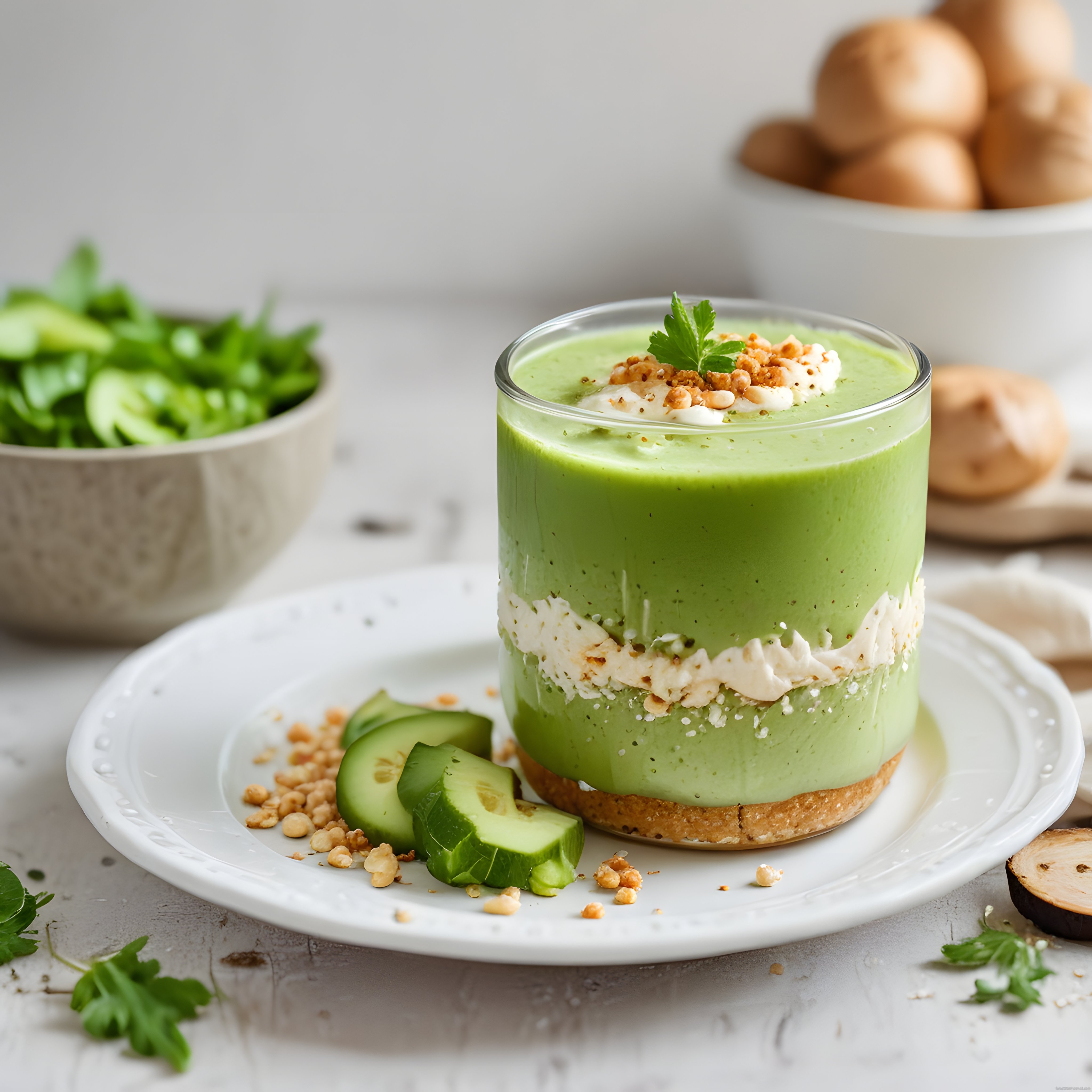Avokado ve salatalıkla hazırlanan ferah ve sağlıklı yeşil mousse tarifi