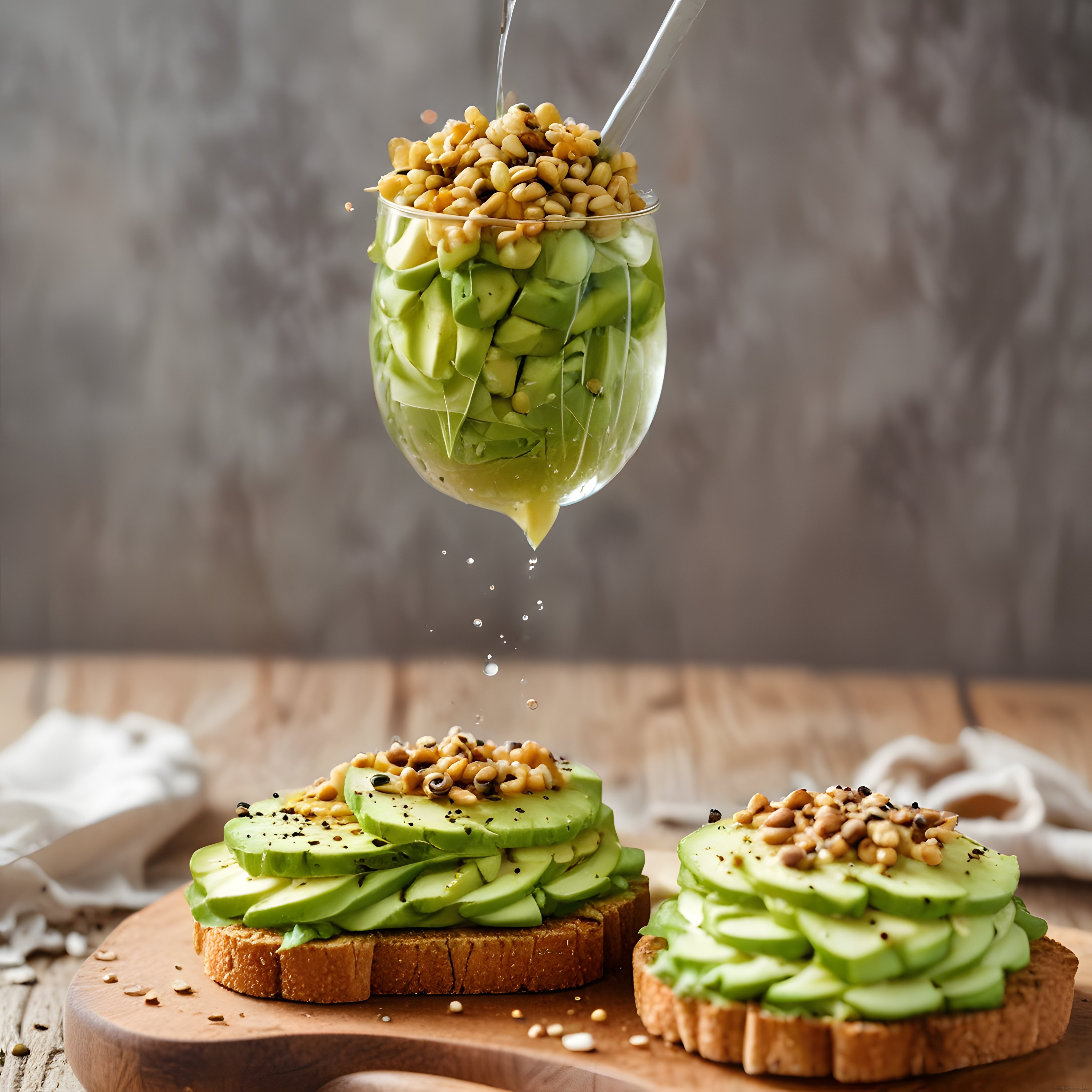 Avokado ve salatalıklı fit kahvaltılık tost tarifi: Lokanta usulü sunum