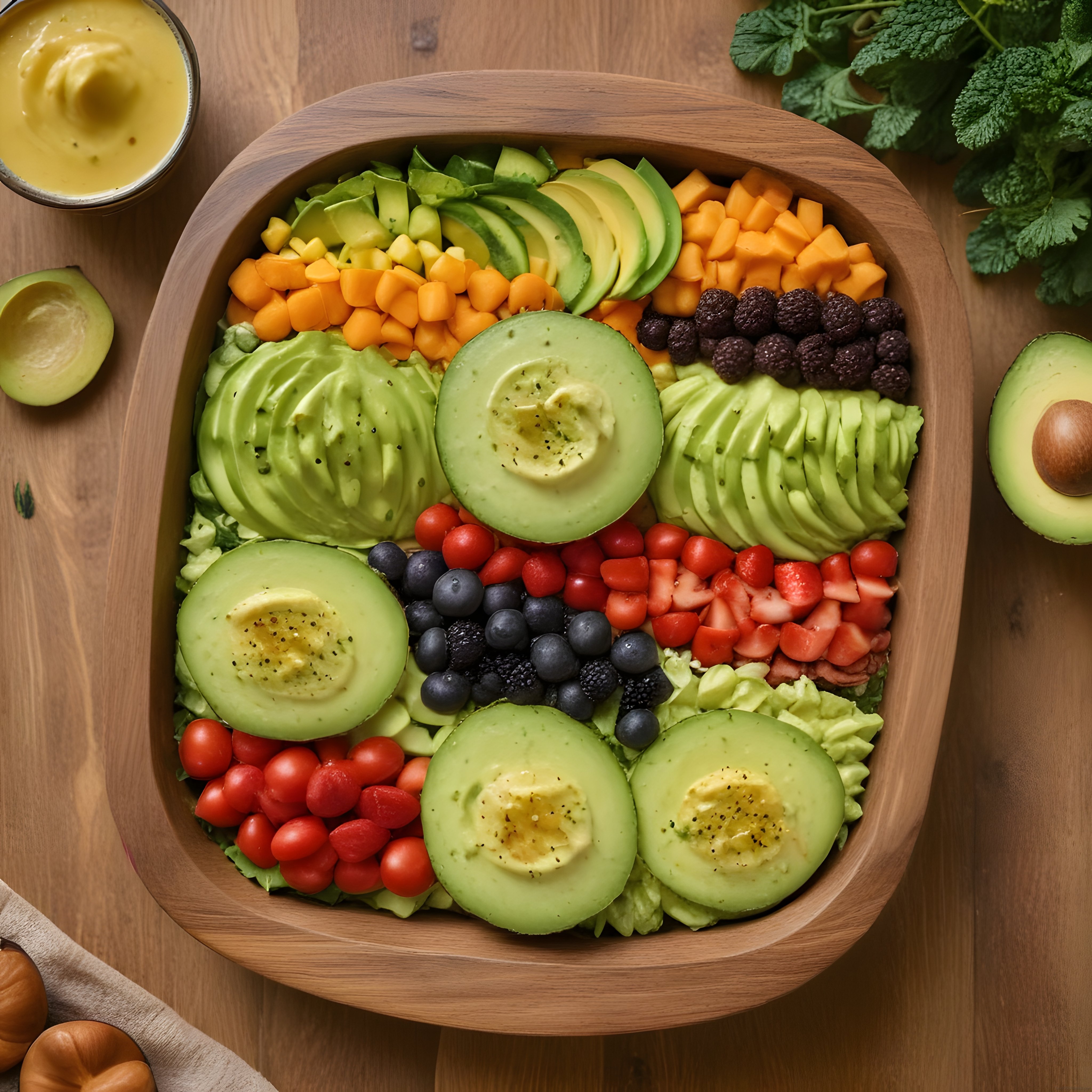 Avokado ve Taze Meyveli Renkli Vegan Bowl Tarifi: Sağlıklı ve Lezzetli