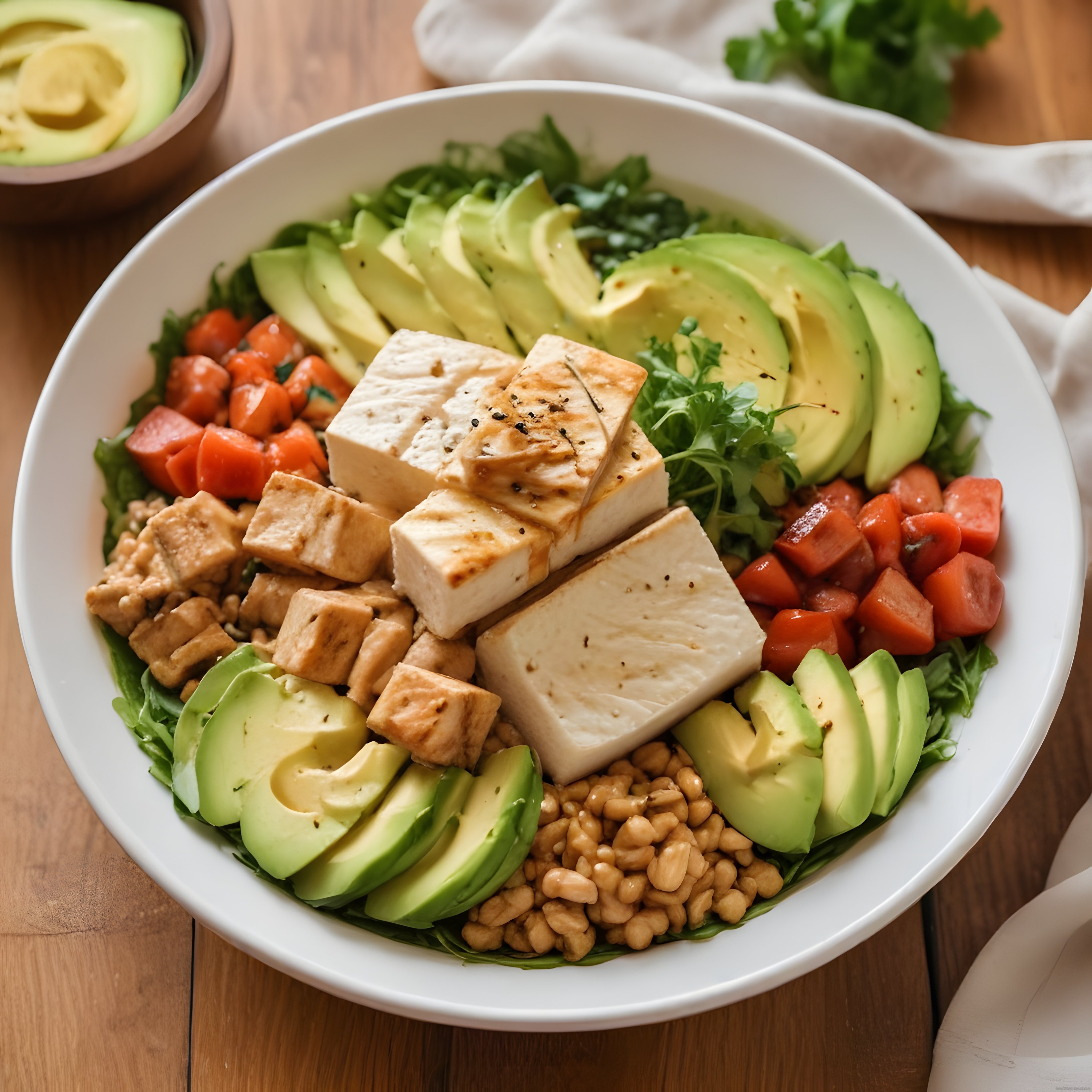Avokado ve Tofulu Renkli Buddha Bowl: Sağlıklı Beslenme İçin Nefis Öğün