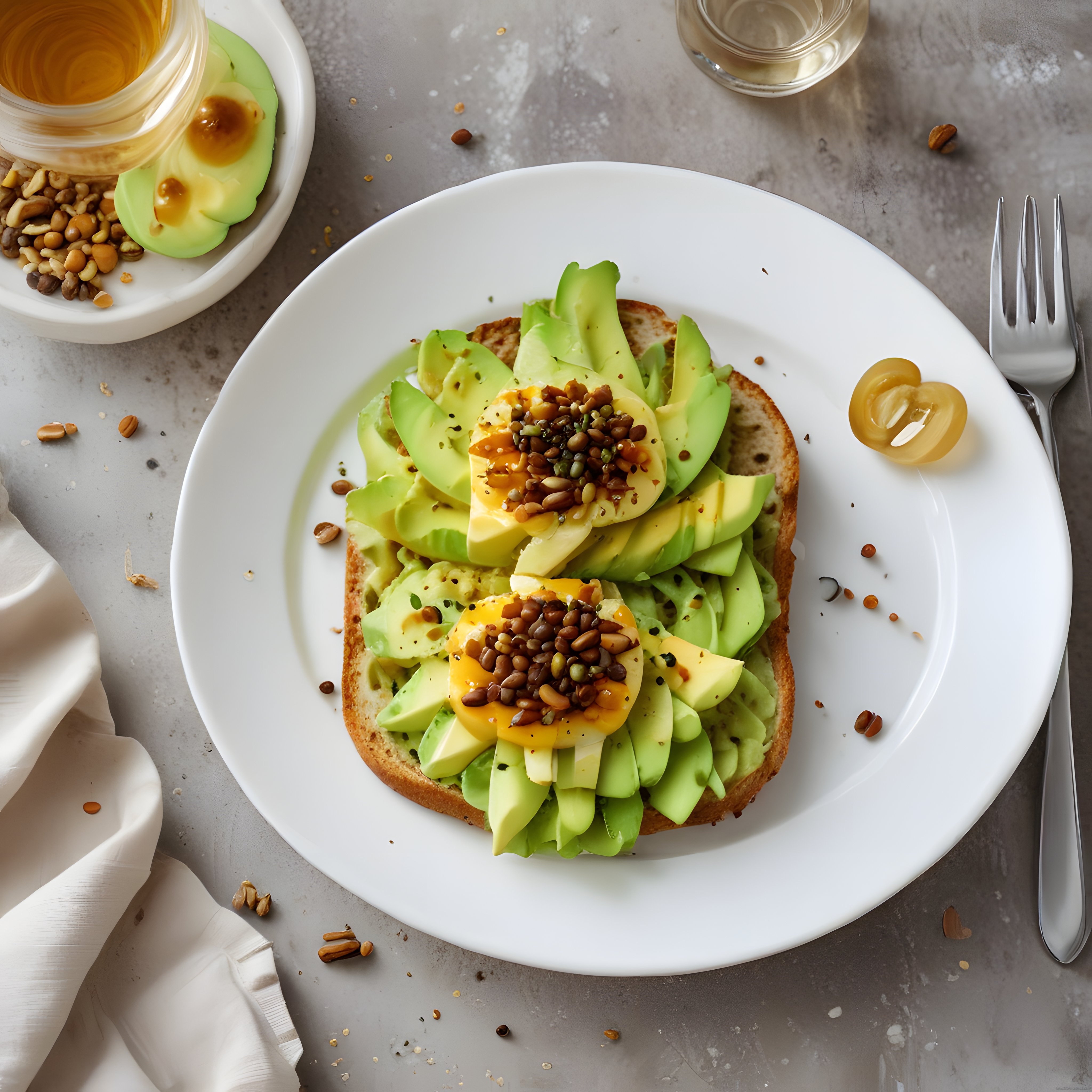 Avokado ve Yumurtalı Ekmek Üstü: Besleyici Kahvaltı Tabağı Sunumu ve Sağlık