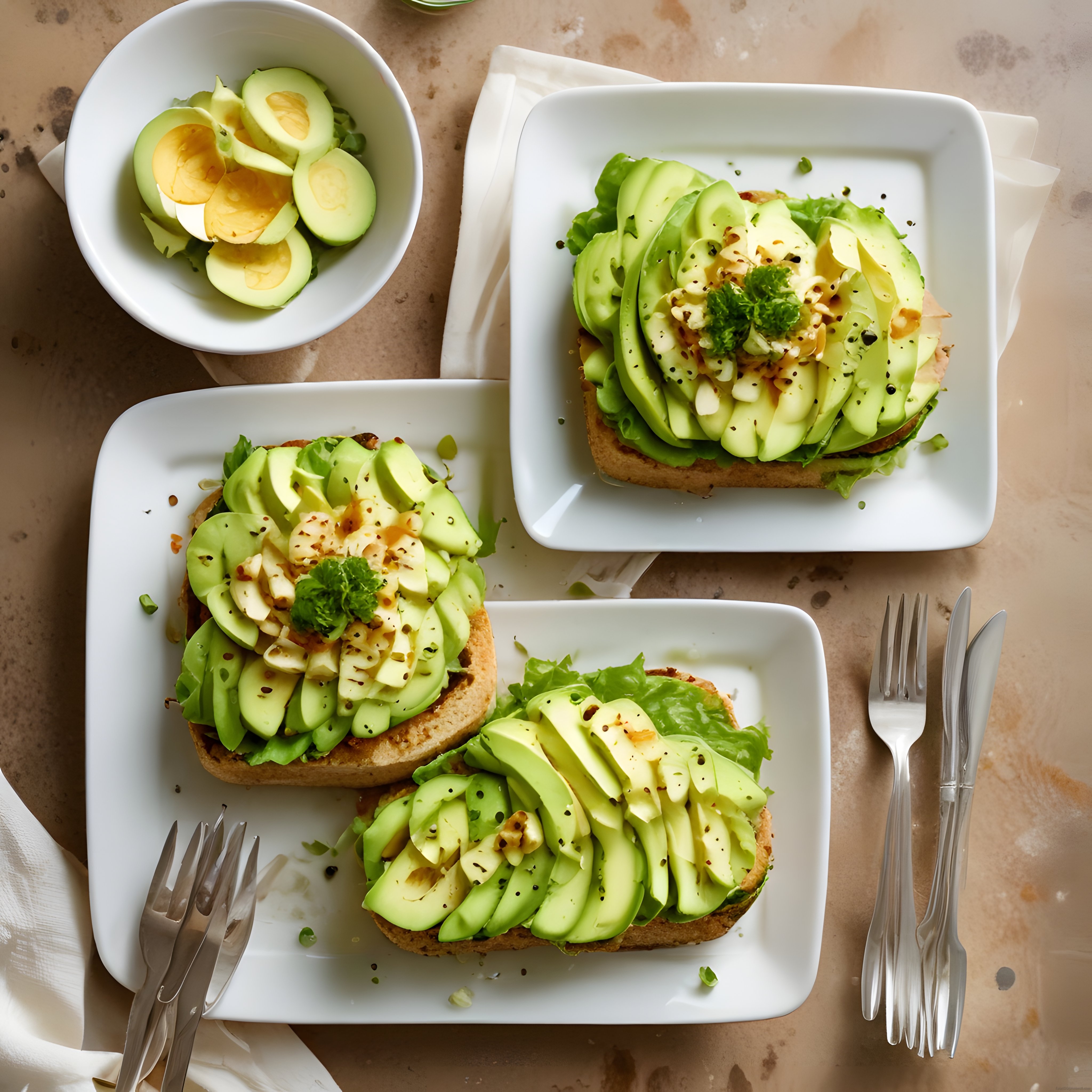 Avokado Ve Yumurtalı Kahvaltılık Ekmek Üstü Tarif: Sağlıklı Brunch Sunumu