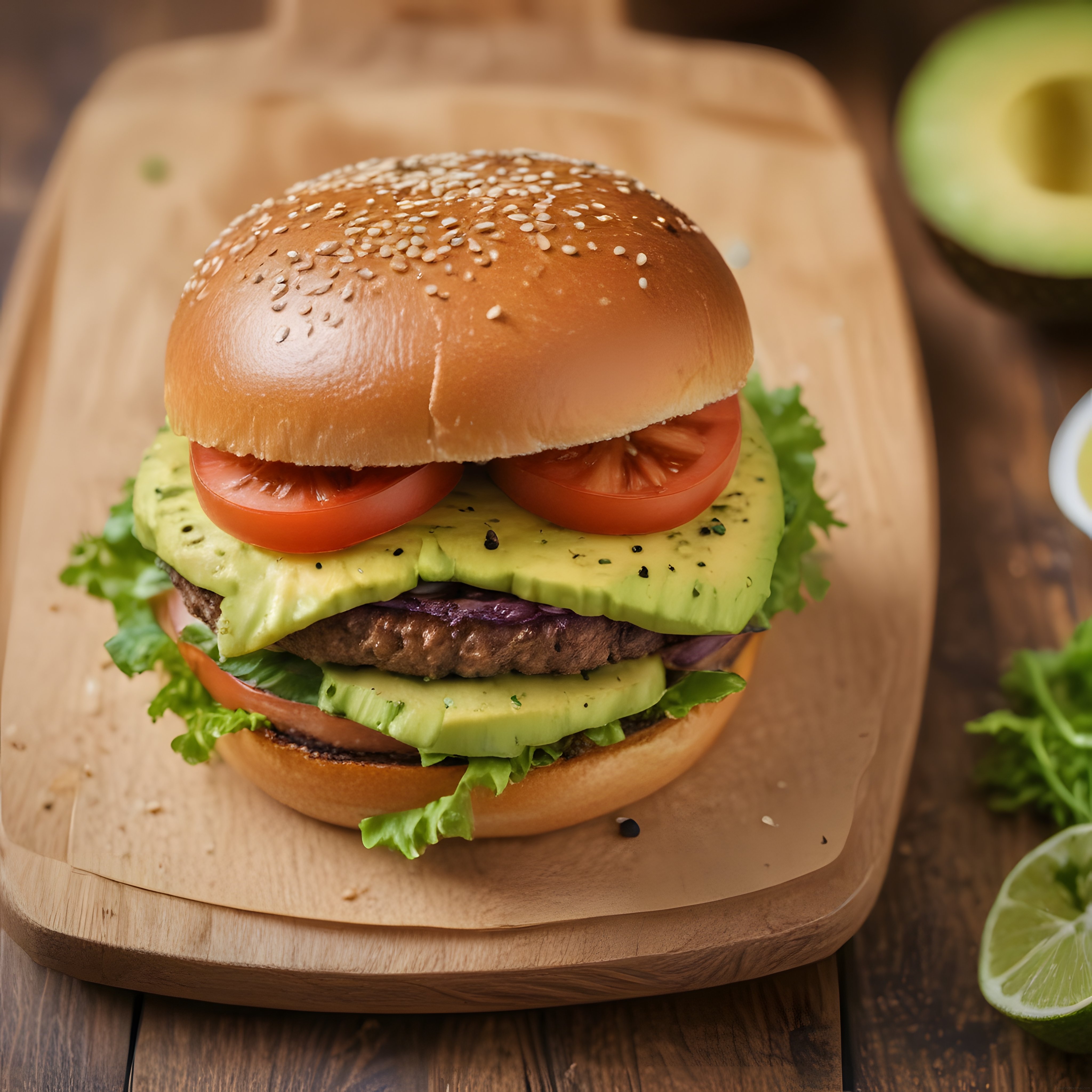 Avokadolu Ev Yapımı Hamburger Tarifi: Taze Malzemelerle Gurme Burger Keyfi