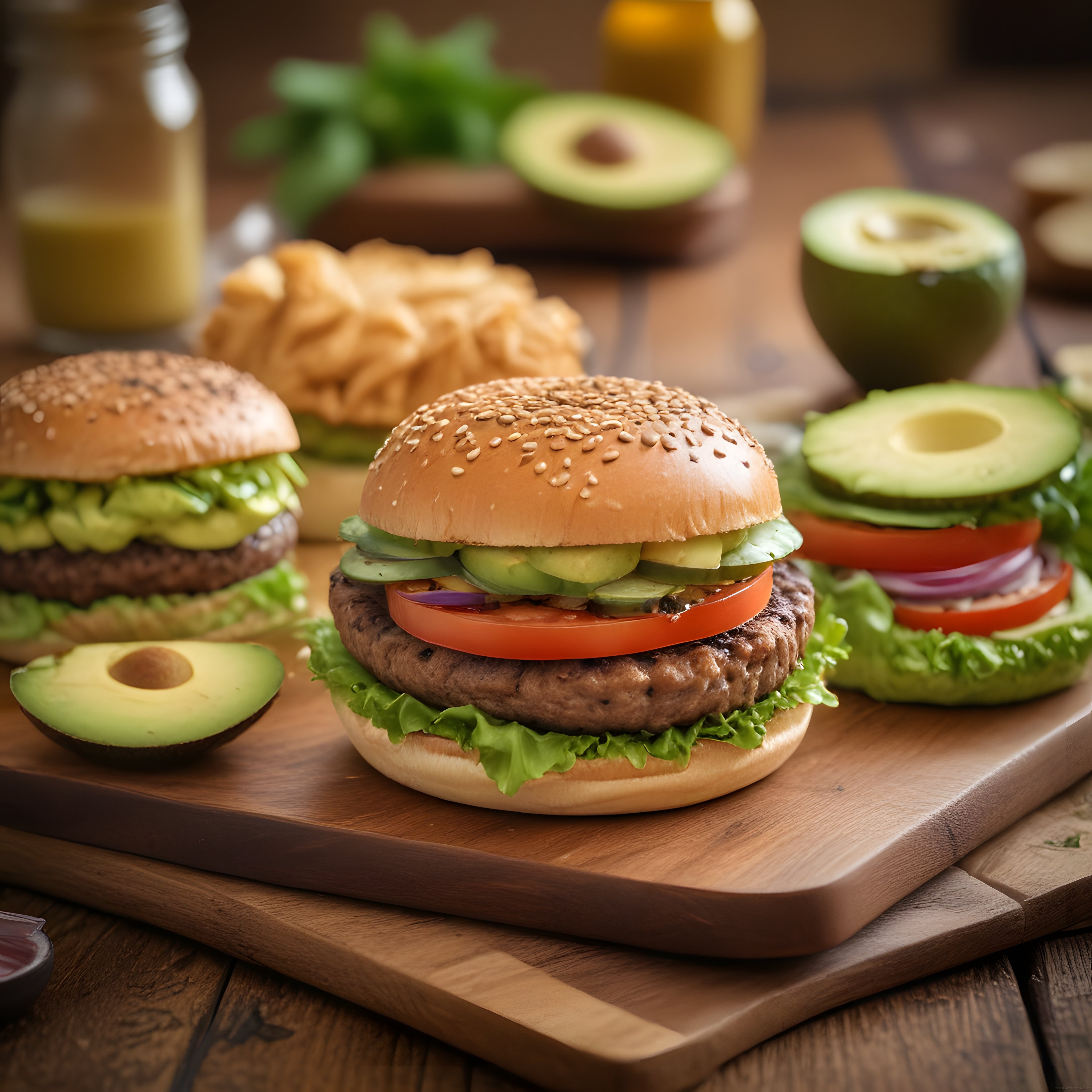 Avokadolu Gourmet Burger Tarifi: Ev Yapımı Sağlıklı ve Lezzetli Hamburger