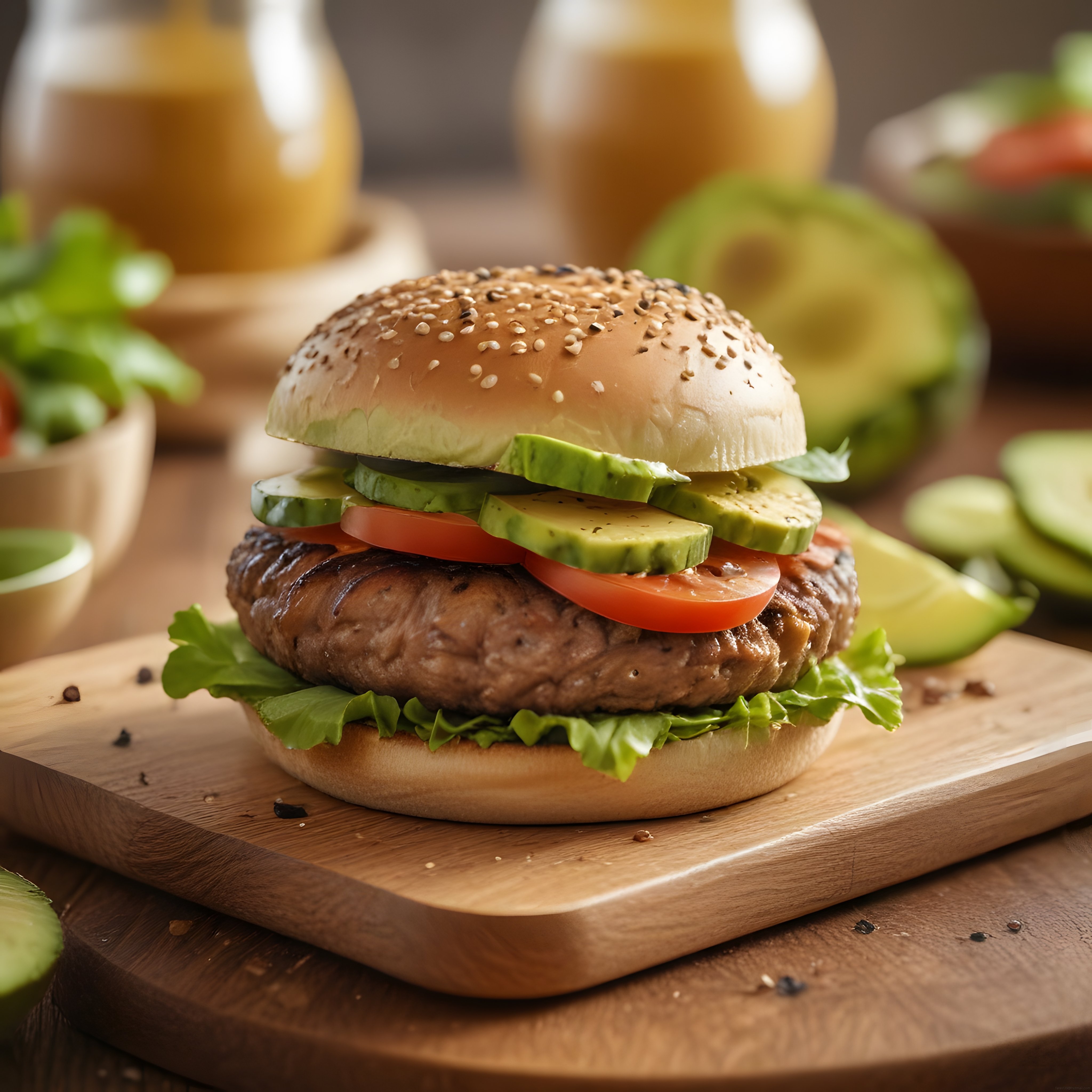 Avokadolu Gourmet Burger Tarifi: Taze Malzemelerle Ev Yapımı Lezzet