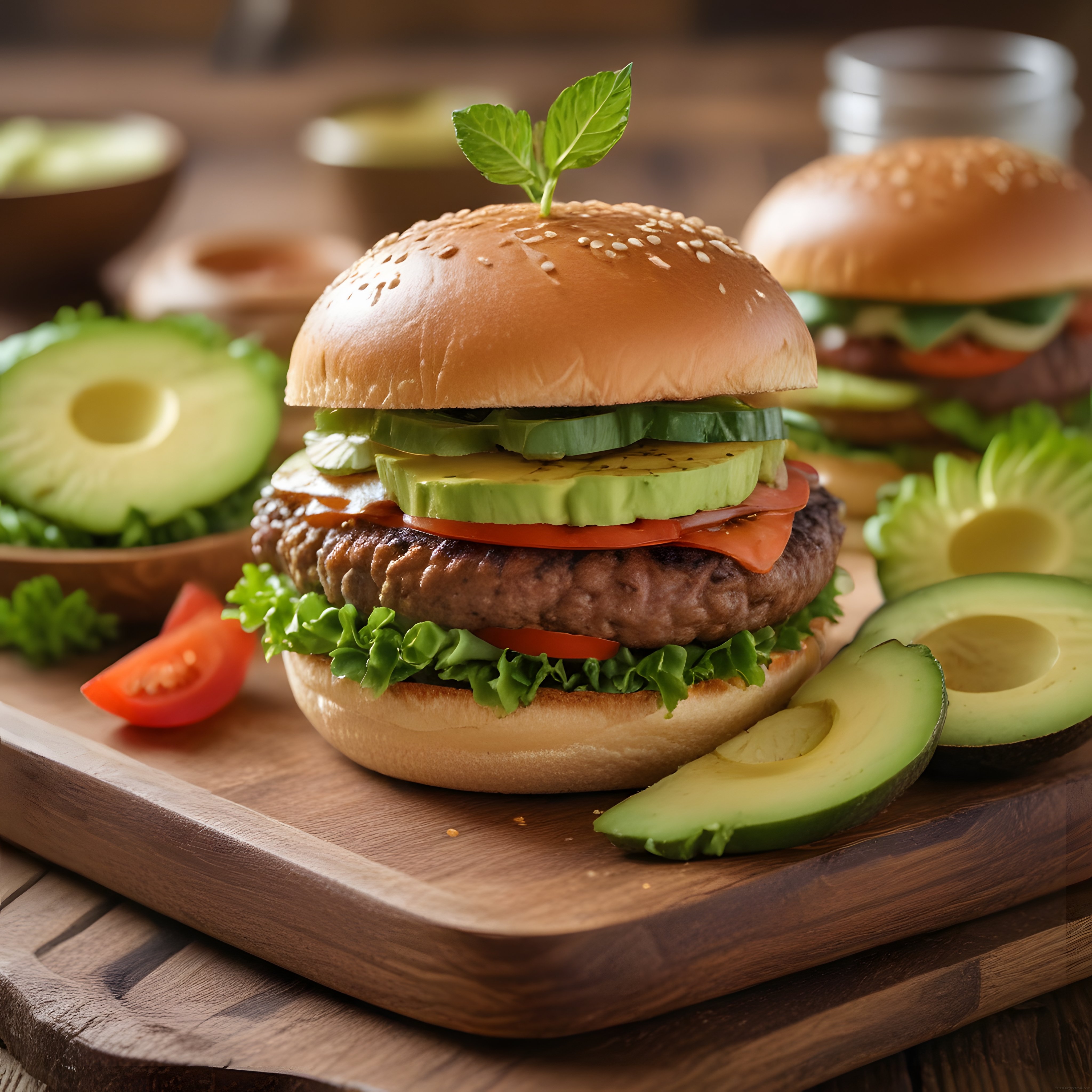 Avokadolu Gourmet Burger Tarifi: Taze Malzemelerle Ev Yapımı Lezzet