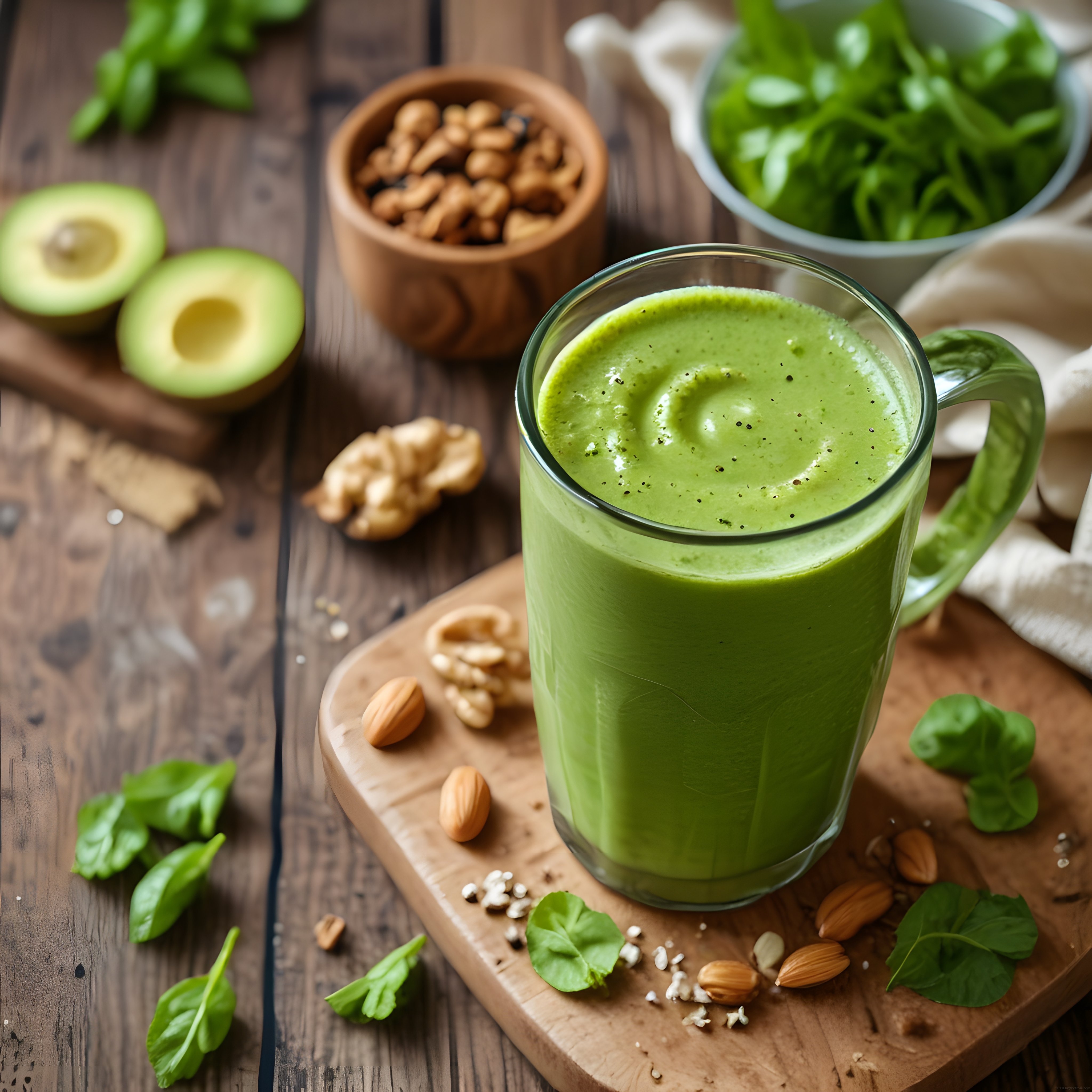 Avokadolu Ispanak Detoksu: Ev Yapımı Sağlıklı Yeşil Smoothie Tarifi