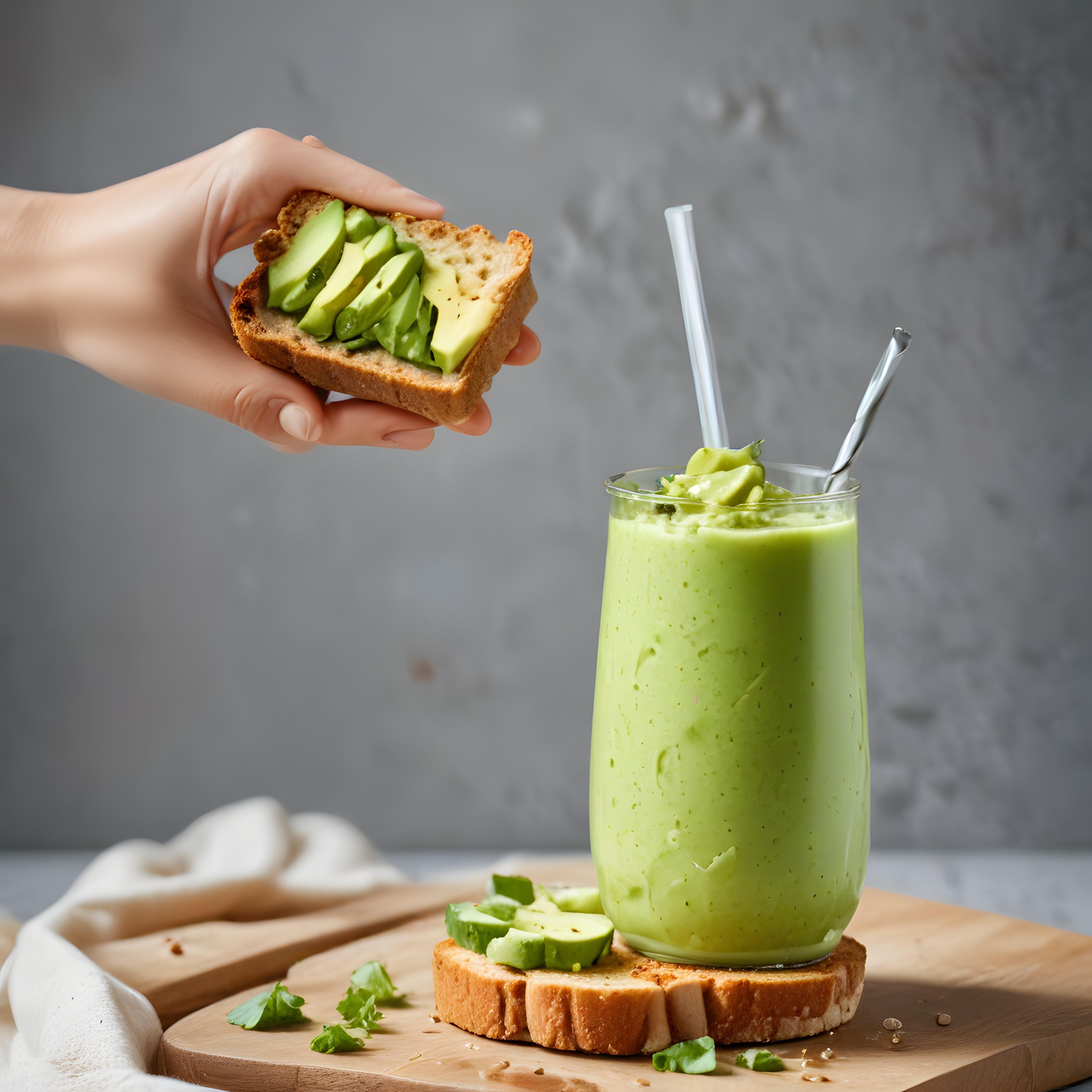 Avokadolu Kahvaltı Tabağı ve Smoothie ile Sağlıklı Bir Güne Başlangıç
