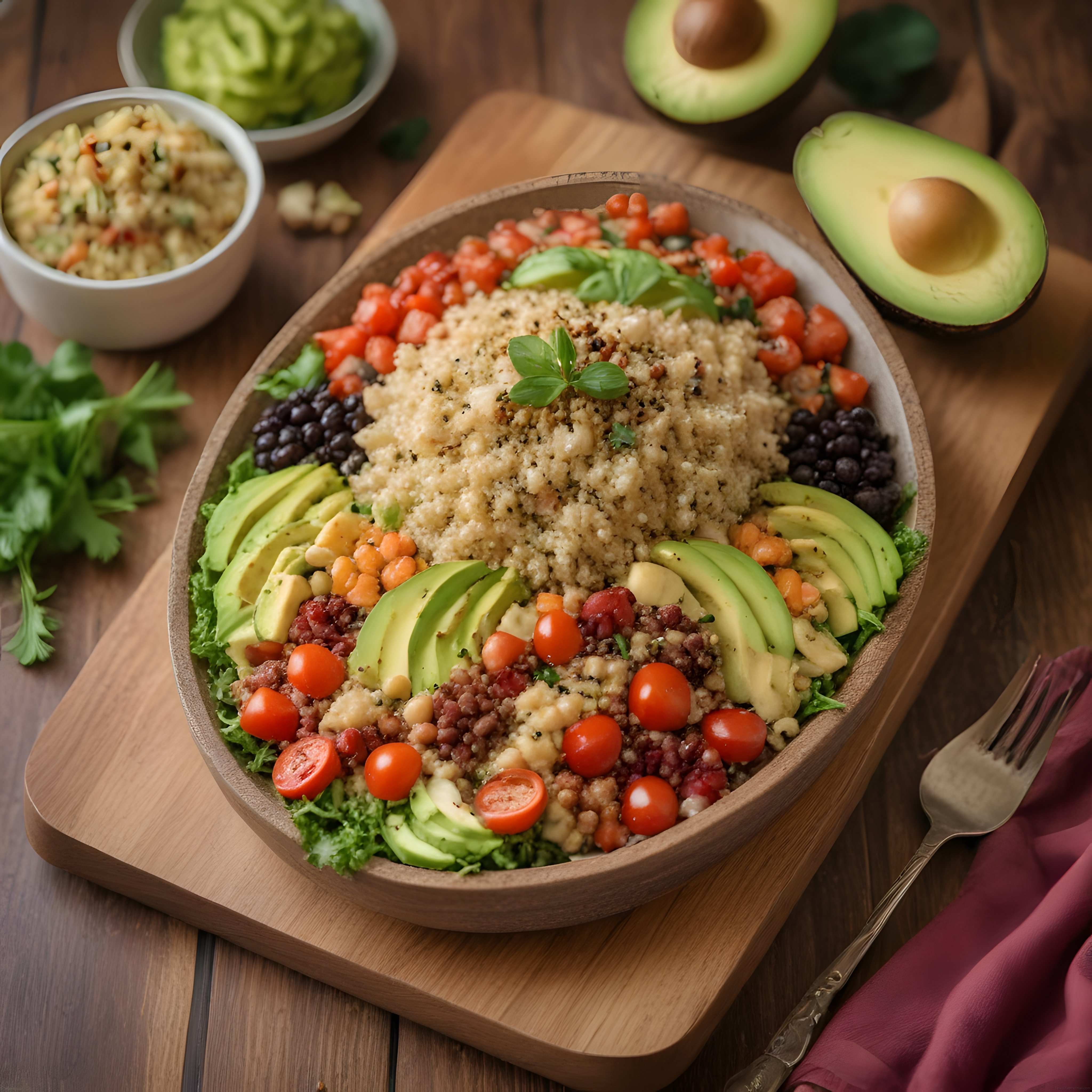 Avokadolu Kinoa Bowl: Besleyici Sebzelerle Dolu Sağlıklı Vegan Öğün Fikri