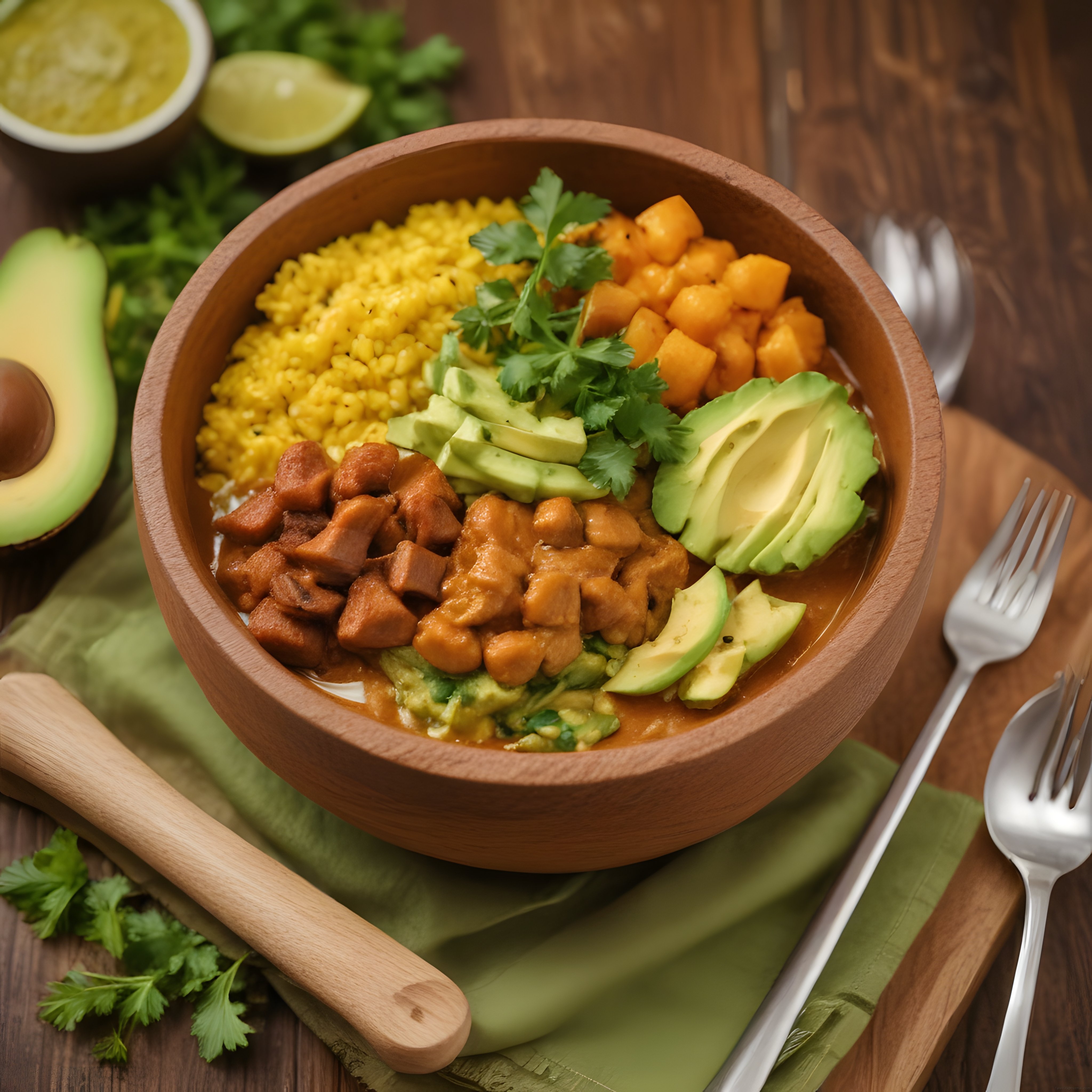 Avokadolu Nohutlu Vegan Buddha Kasesi: Sağlıklı ve Renkli Bir Öğün