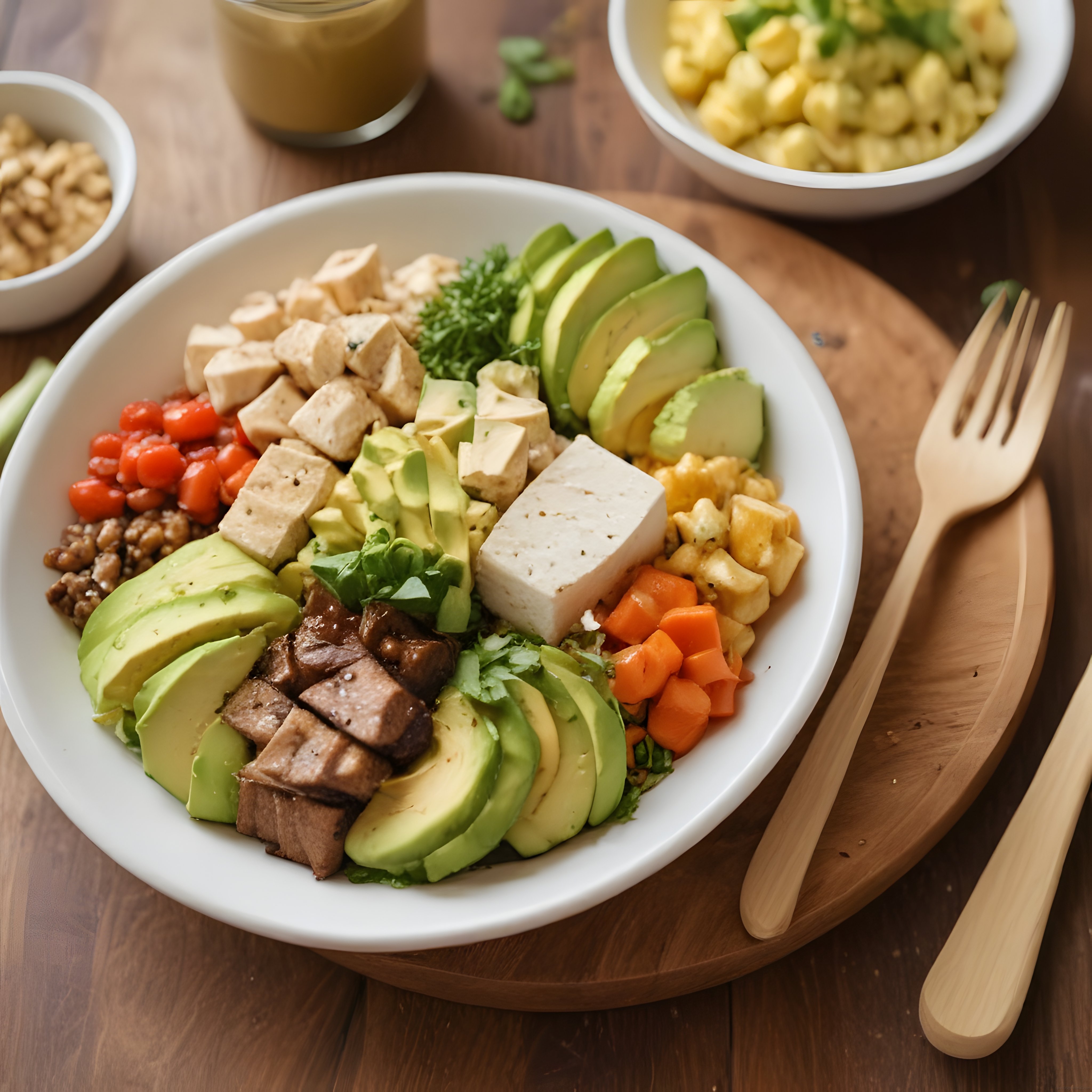 Avokadolu Tofu Bowl: Besleyici ve Renkli Vegan Kase Tarifi İçin İlham