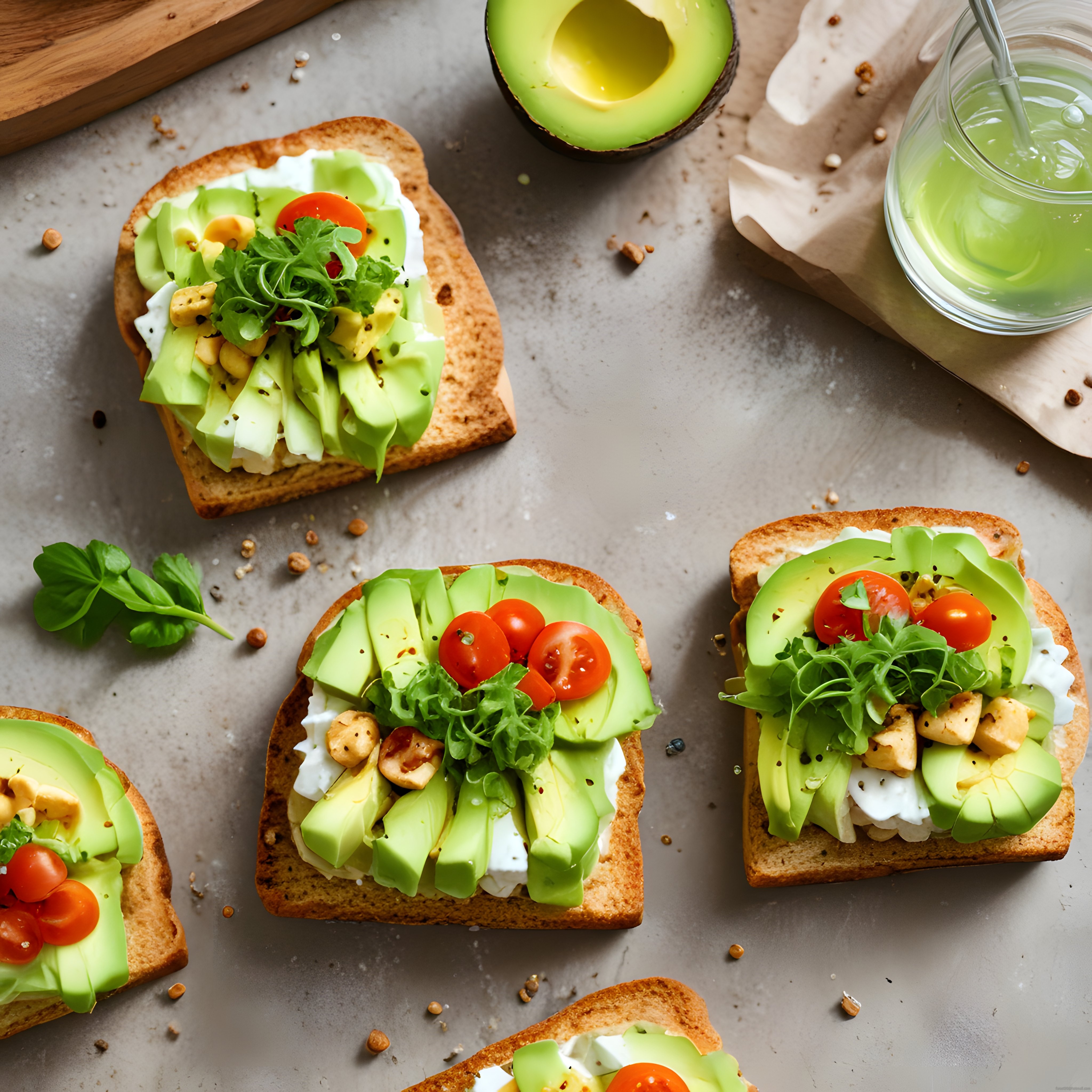 Avokadolu Tost ile Renkli Kahvaltı: Sağlıklı Brunch Sunumu ve Tarif